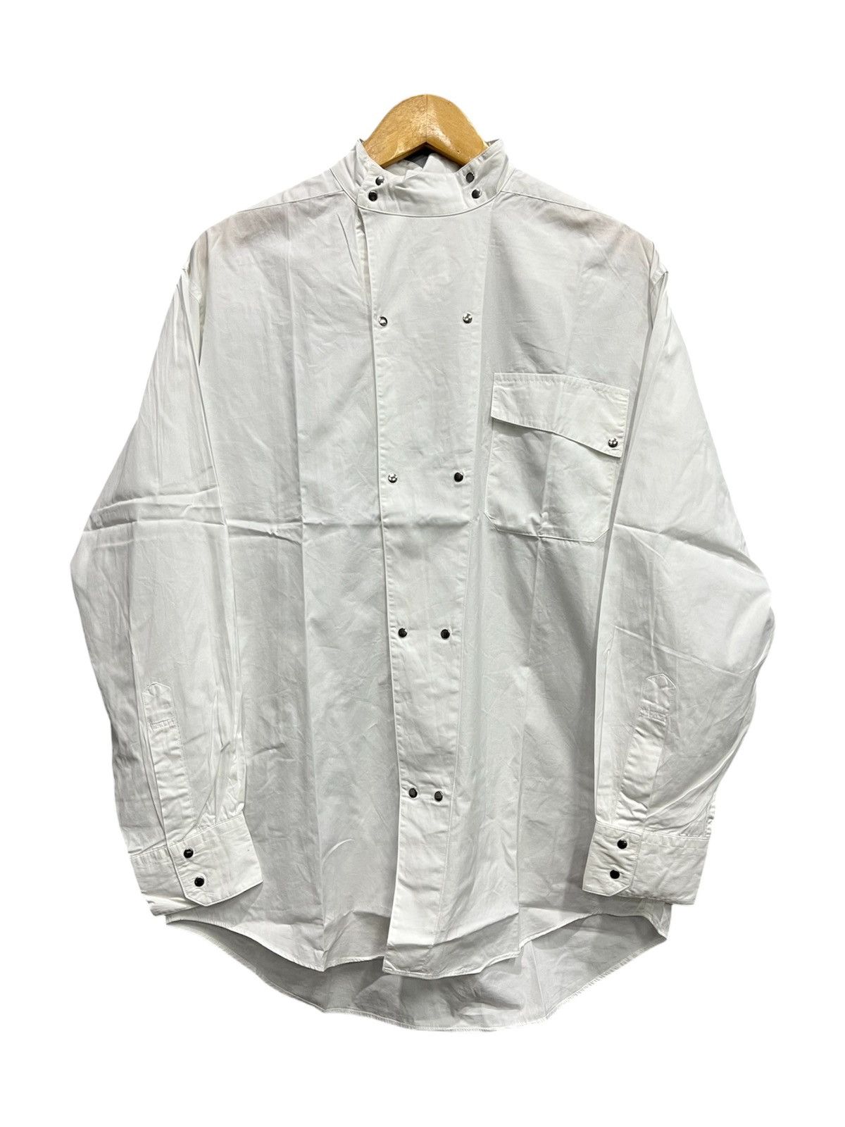 Thierry Mugler OG Spring 1990 Mugler Double Breasted Tailored Fencing Shirt Size US L / EU 52-54 / 3 - 1 Thumbnail
