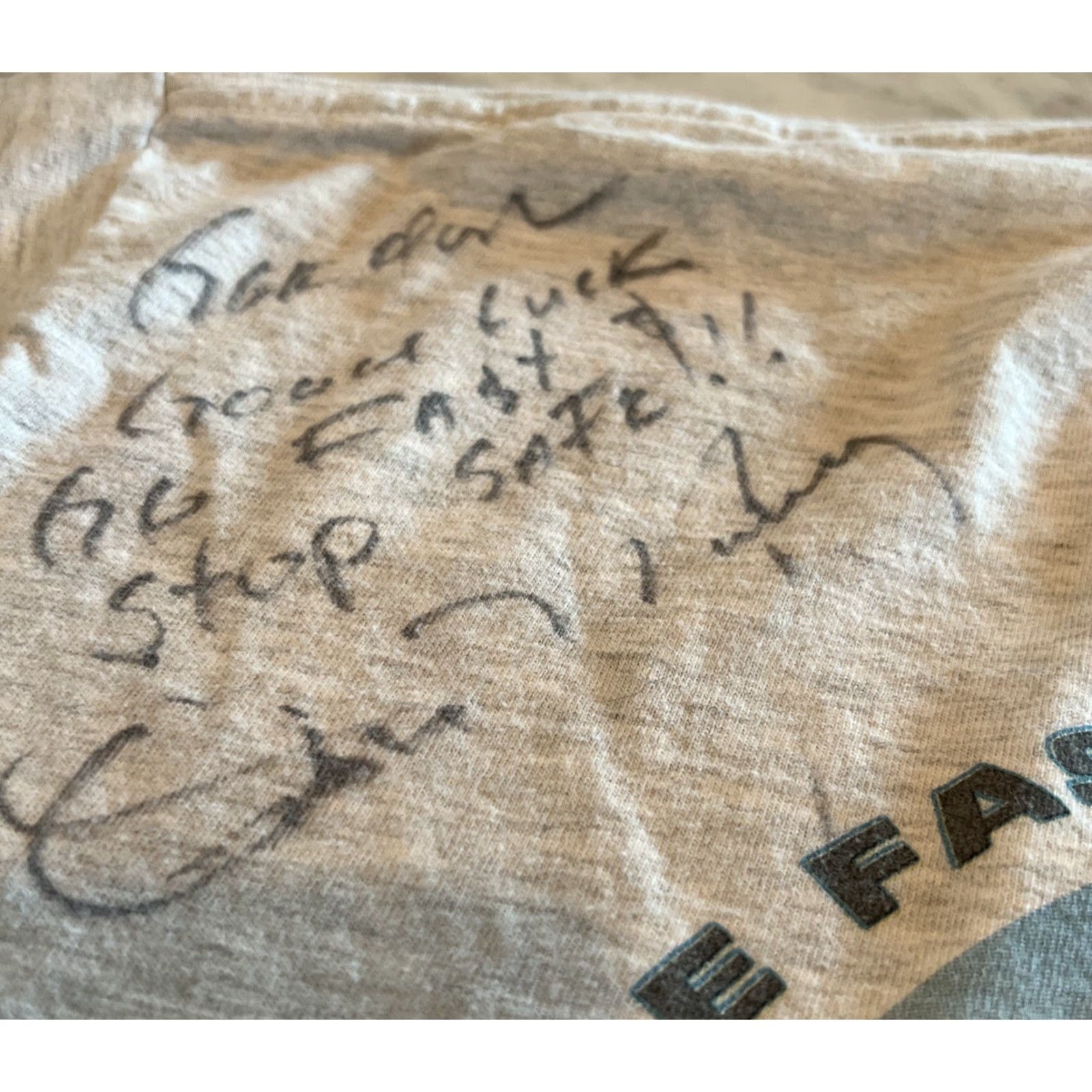 Vintage Hanes Beefy T T Shirt Men L Gray Graphic Print Motorcycle Chris Carr BUB 7 Double-Sided Pocket Crew Neck Size US L / EU 52-54 / 3 - 4 Thumbnail