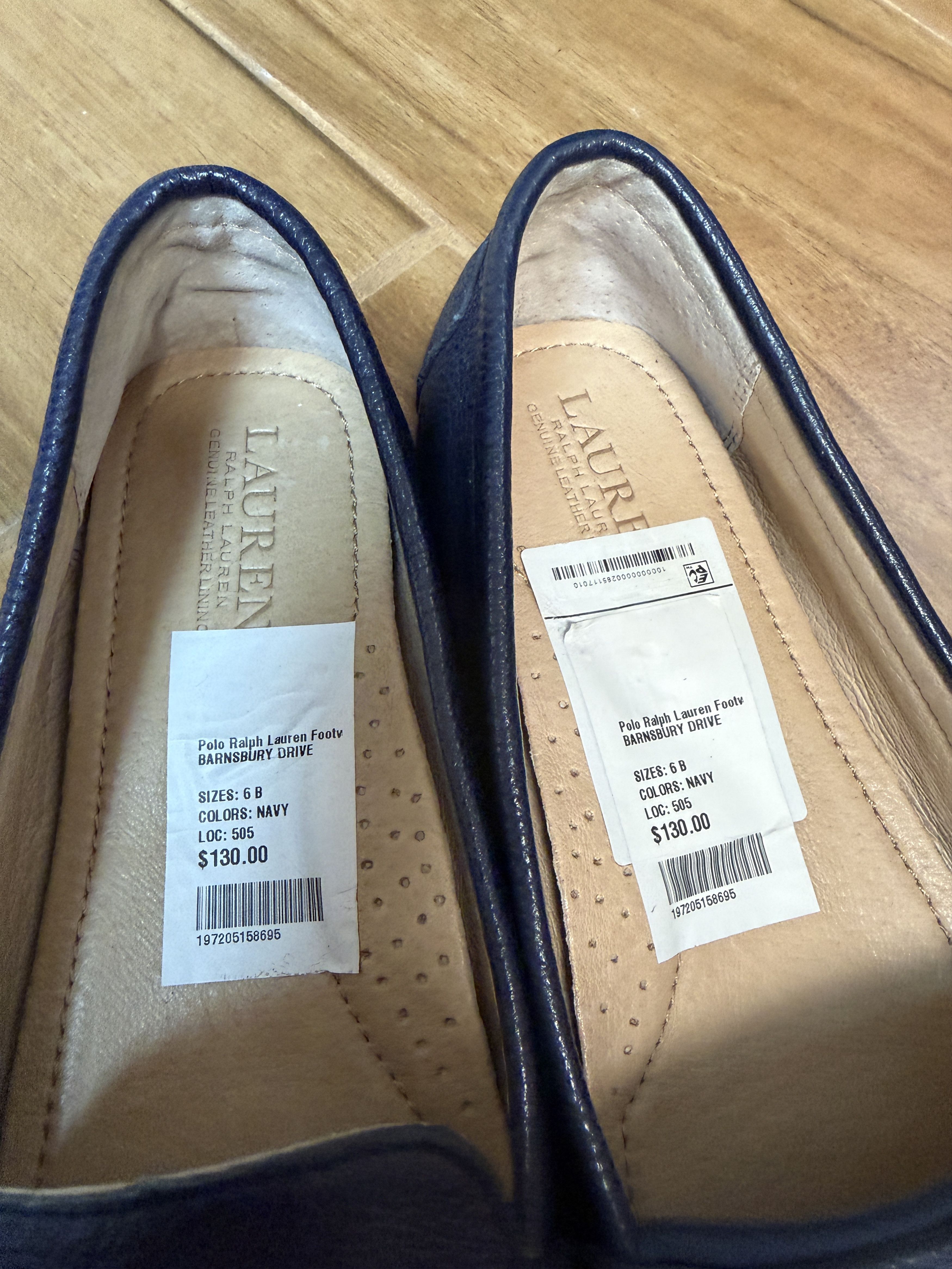 Polo Ralph Lauren Polo Ralph Lauren Women's Navy Barnsbury Leather Drivers Size US 6 / IT 36 - 4 Thumbnail