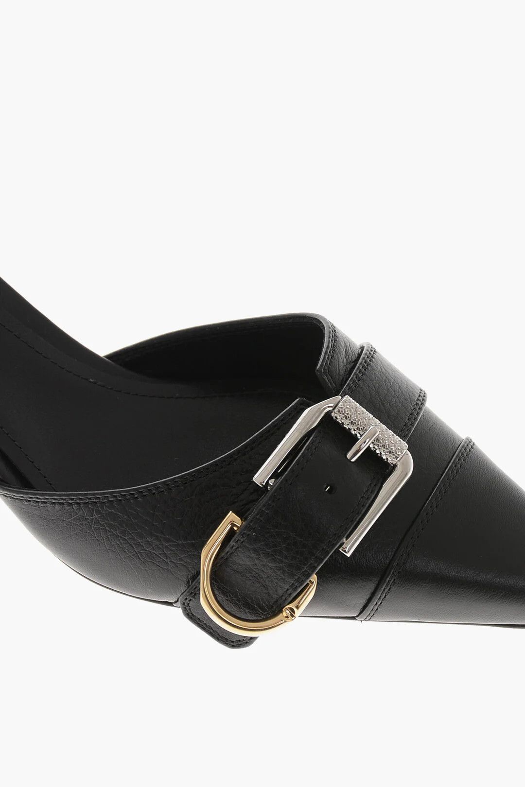 Givenchy og1mm0326 Leather Slingbacks in Black Size US 7 / IT 37 - 4 Thumbnail
