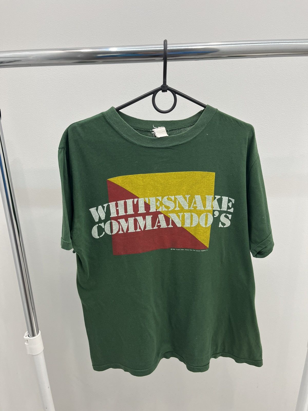 Band Tees RARE Vintage 1985’s Whitesnake Commandos Tee T-shirt Size US L / EU 52-54 / 3 - 2 Thumbnail