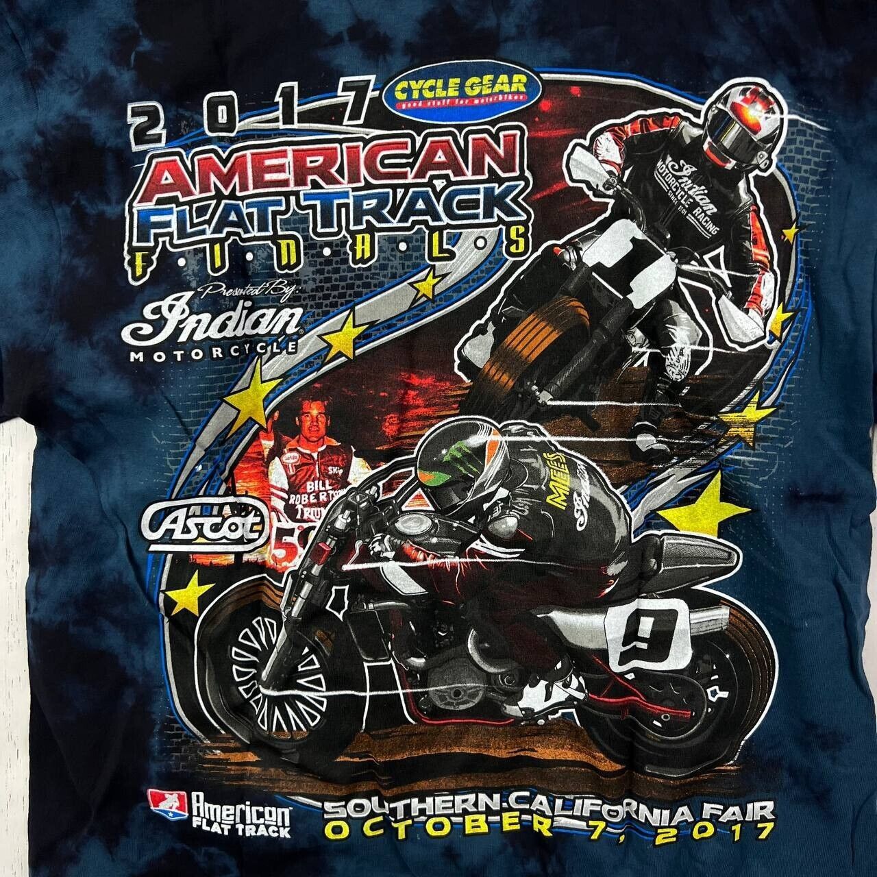 Gildan Vintage American Flat Track Finals 2017 M Gildan T-Shirt Size US M / EU 48-50 / 2 - 5 Thumbnail