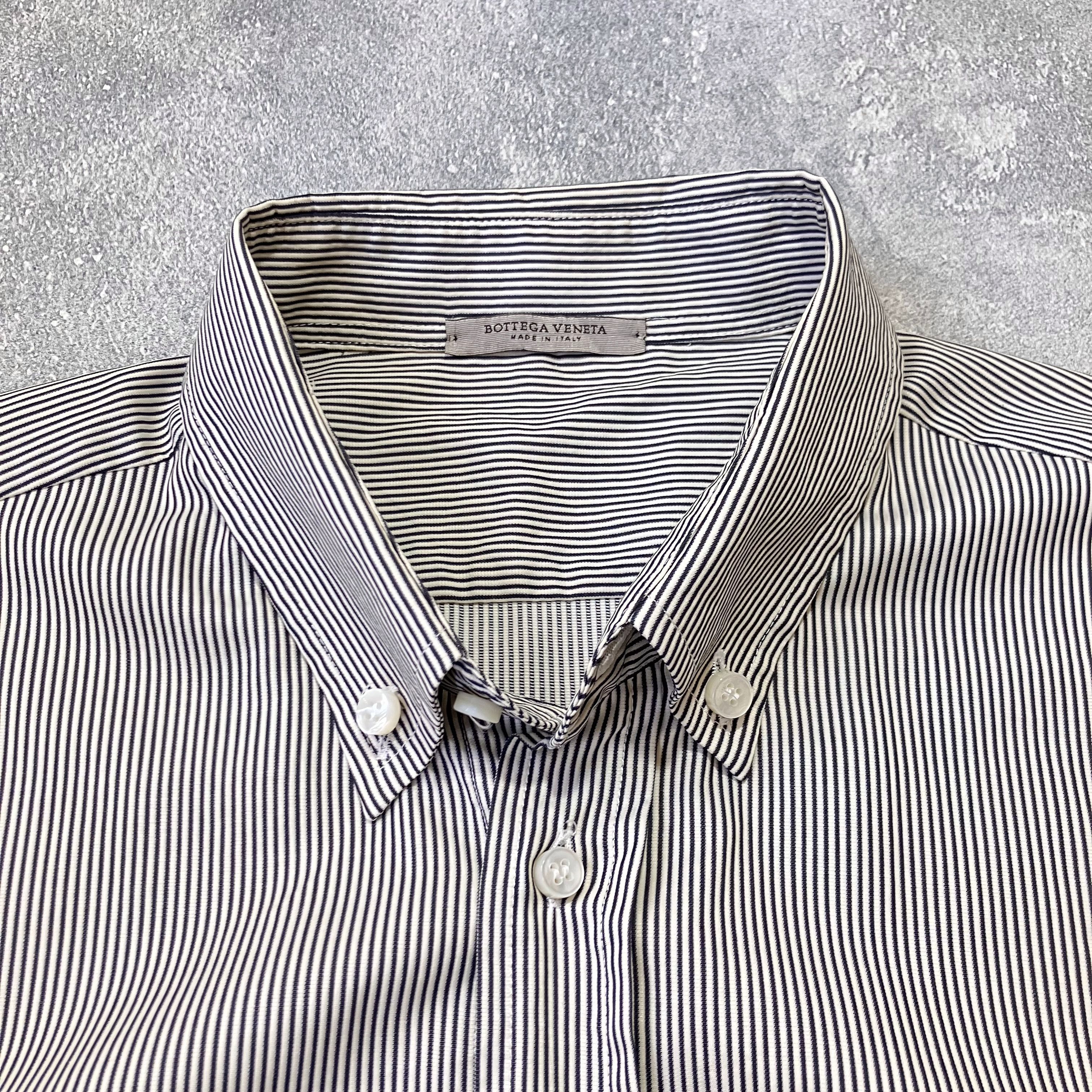 Bottega Veneta Bottega Veneta pinstriped button-down shirt Size US L / EU 52-54 / 3 - 3 Thumbnail