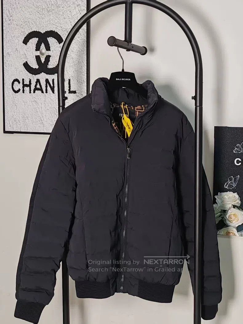 Fendi Fendi Back Embossed Logo Lined Full Print Down Jacket Size US M / EU 48-50 / 2 - 1 Thumbnail