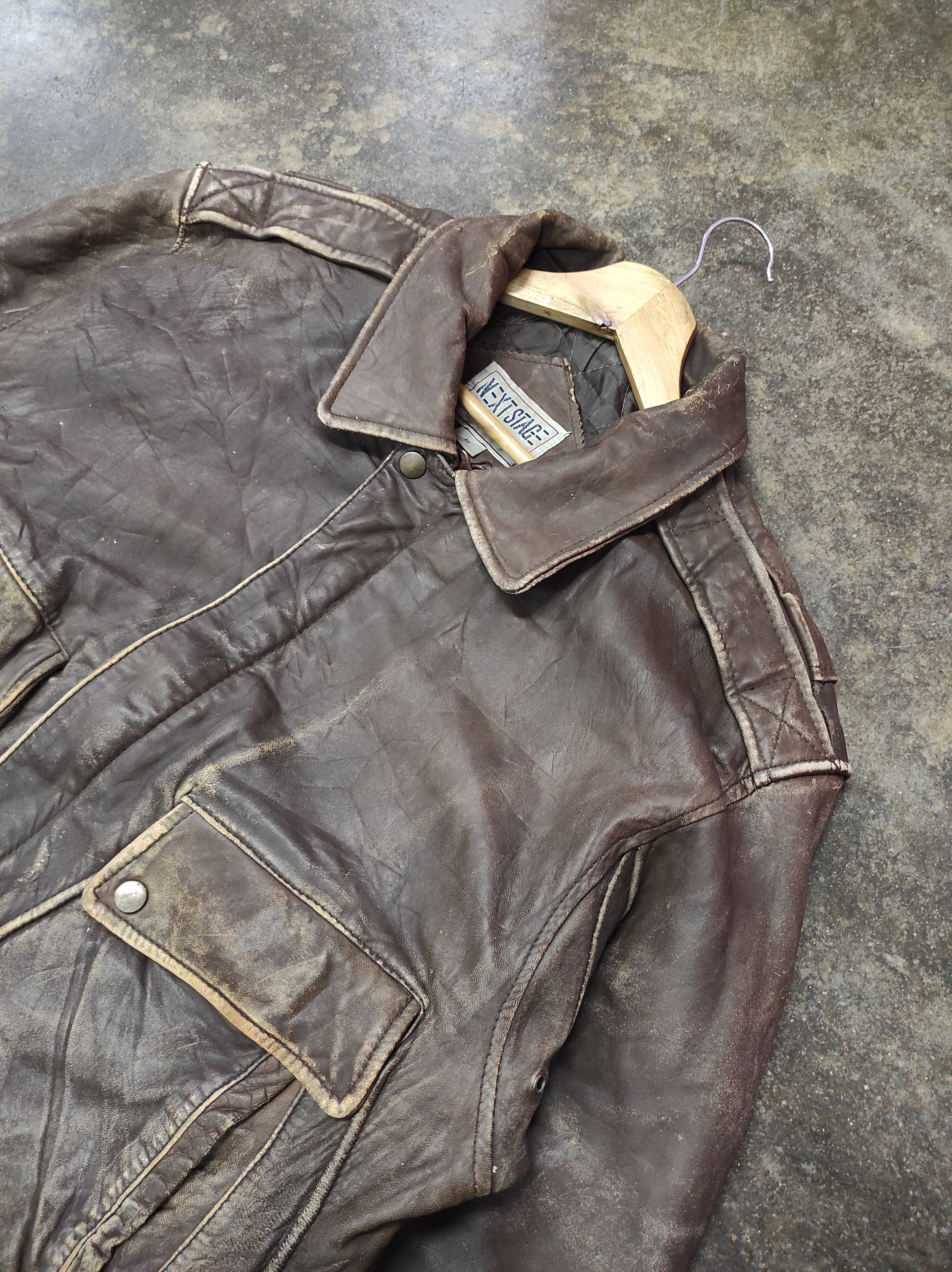 Genuine Leather × Japanese Brand NEXT STAGE LEATHER CRAFT LEATHER BOMBER JACKET Size US M / EU 48-50 / 2 - 3 Thumbnail