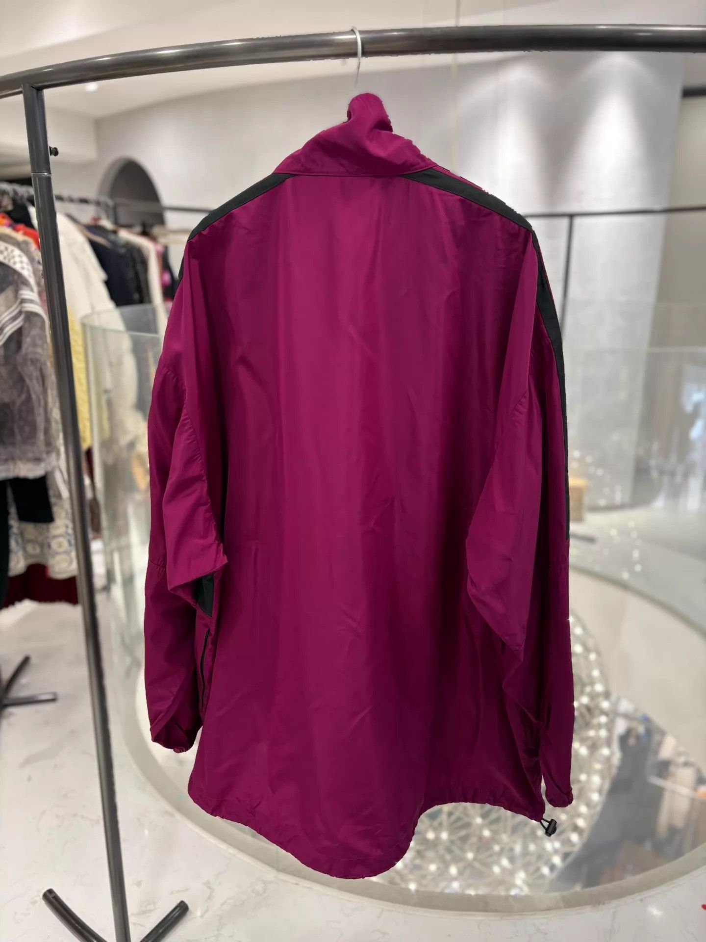 Balenciaga Balenciaga Purple Oversize Shell Jacket Deadstock 36 Size XS / US 0-2 / IT 36-38 - 2 Thumbnail