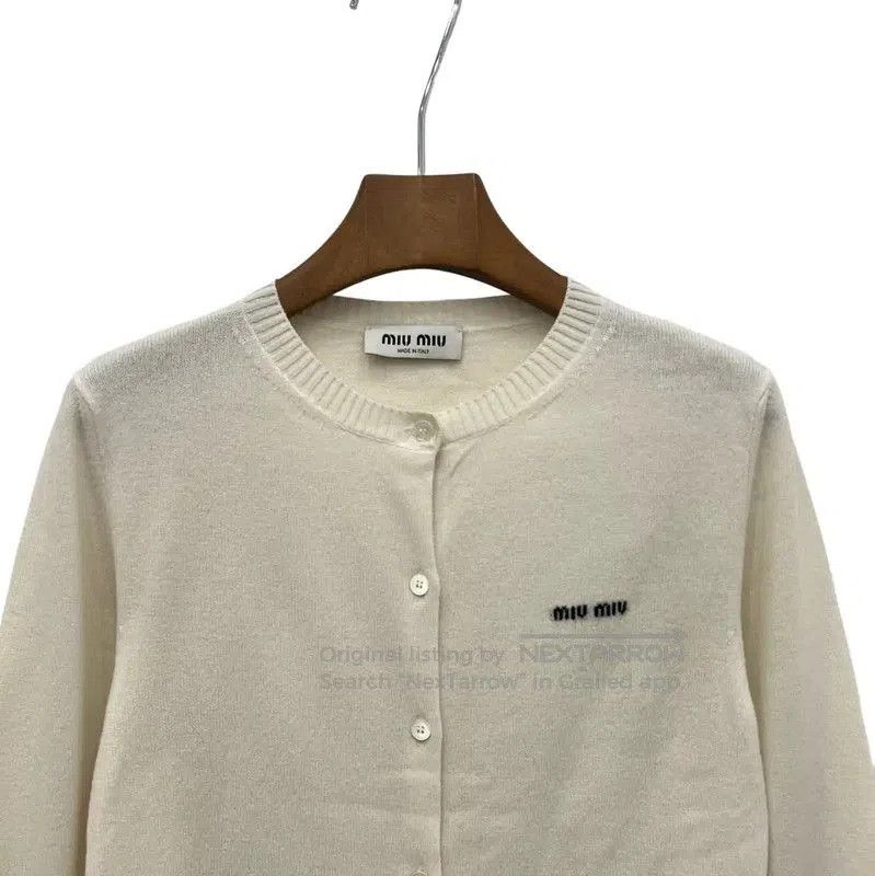 Miu Miu Miu Miu White Women's Cardigan Sweater . Size XXS / US 00 / IT 34 - 2 Thumbnail