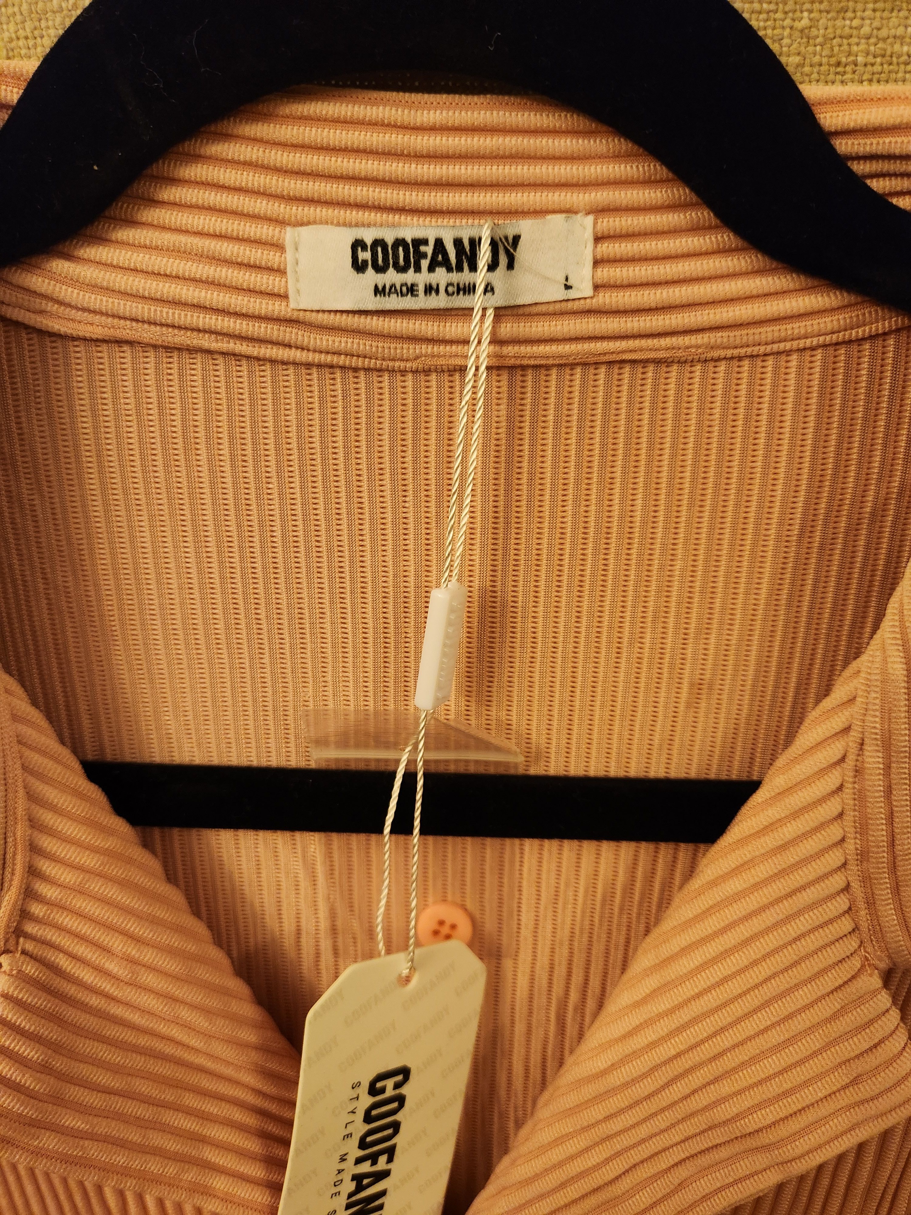 Other NWT Coofandy Ribbed Button Front Short Sleeve Shirt Size US L / EU 52-54 / 3 - 3 Thumbnail