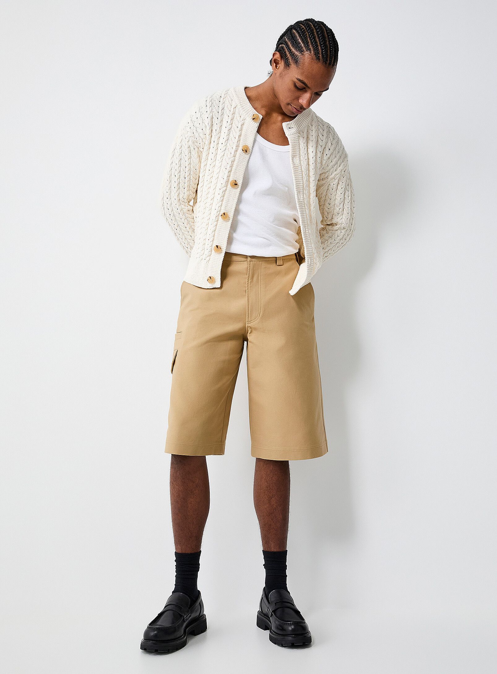 Other BNWT SS25 AFTER PRAY CHINO LONG CARGO BERMUDAS SHORTS S Size US 30 / EU 46 - 11 Thumbnail