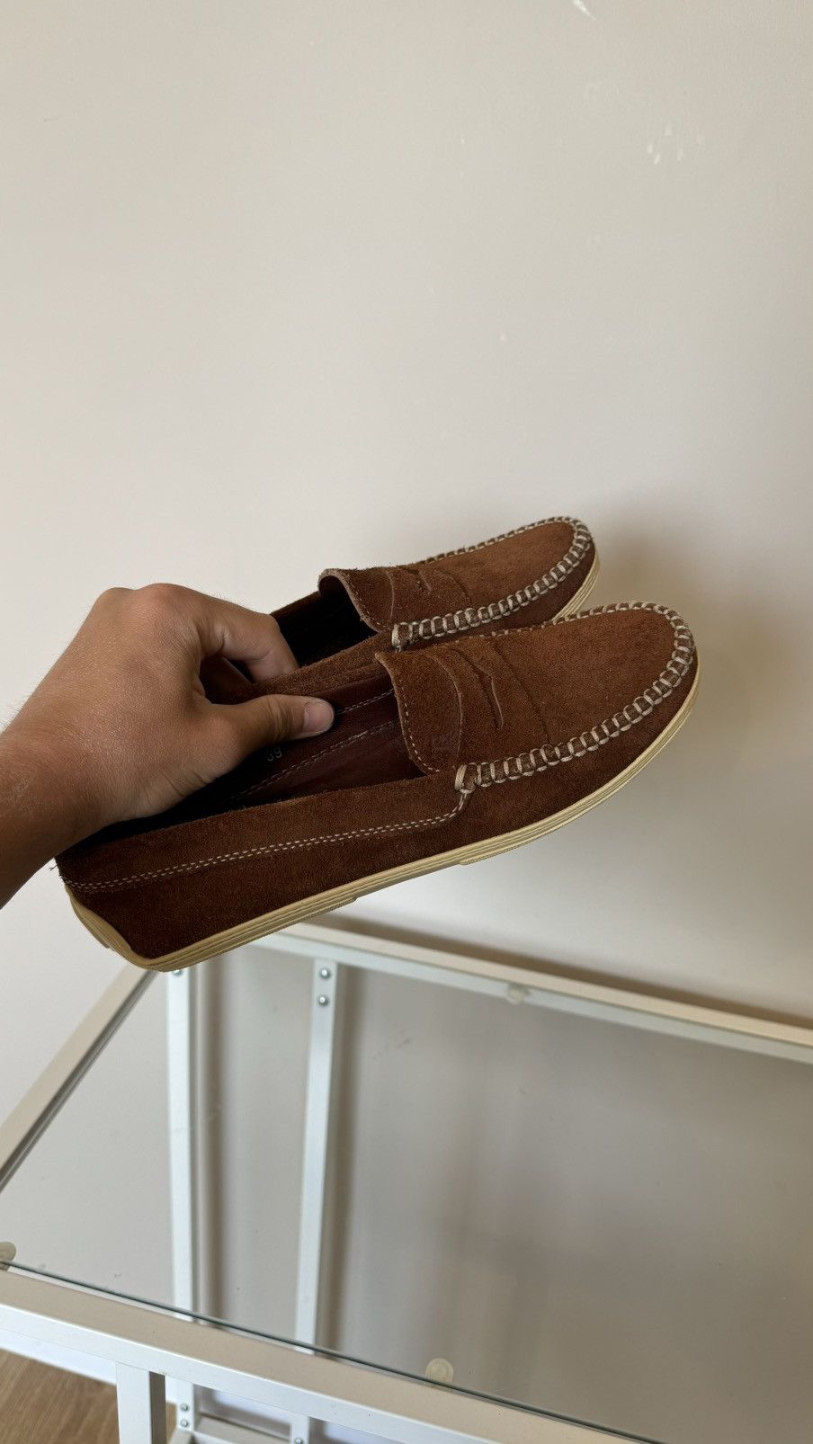 Leather Tod’s suede brown leather loafers vibram made in Italy Size US 8 / IT 38 - 6 Thumbnail