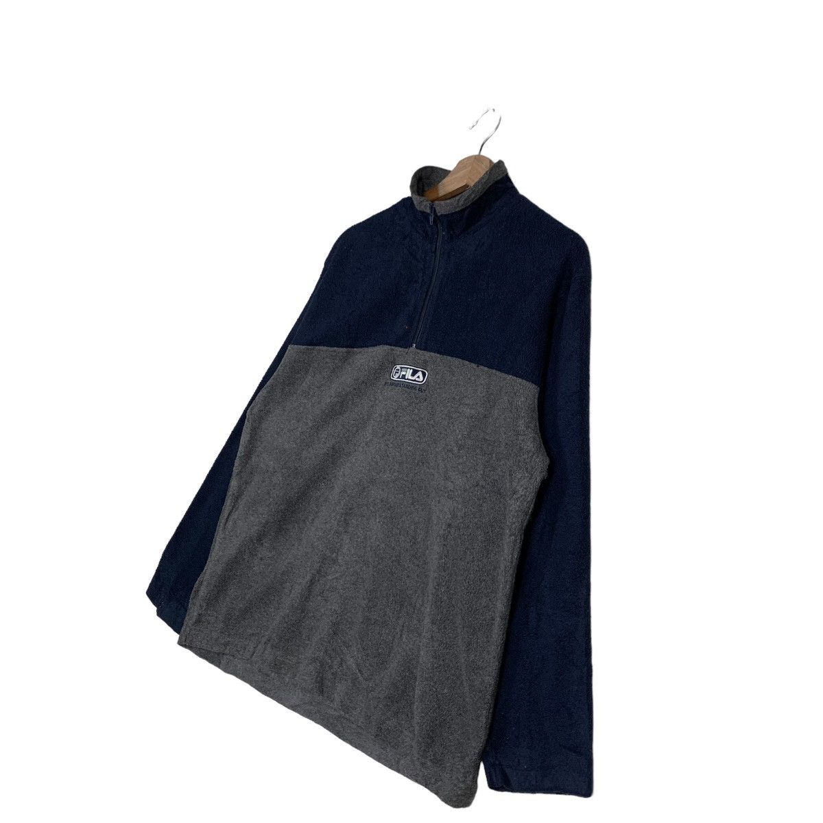 Fila FILA Center Logo Half Zip Pullover Fleece Sweater #0019-C1 Size US M / EU 48-50 / 2 - 2 Thumbnail