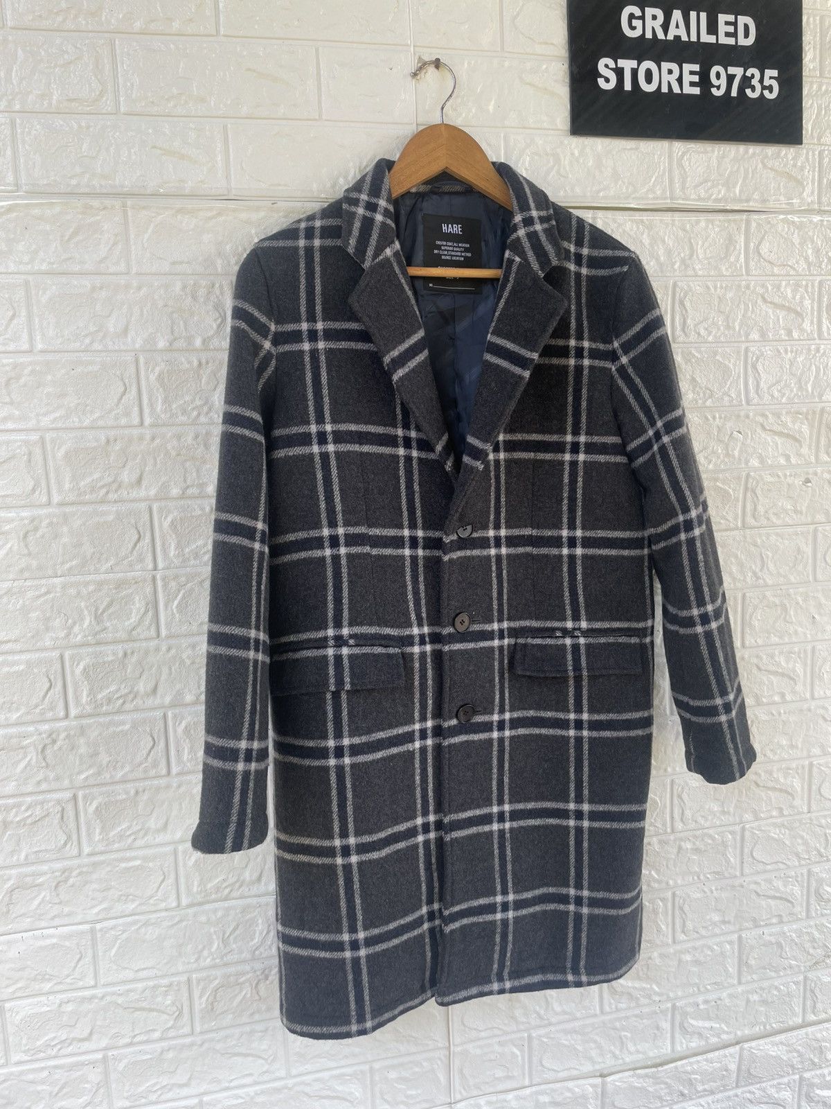 HARE × Japanese Brand × Vintage Hare Wool Coat Size US S / EU 44-46 / 1 - 3 Thumbnail