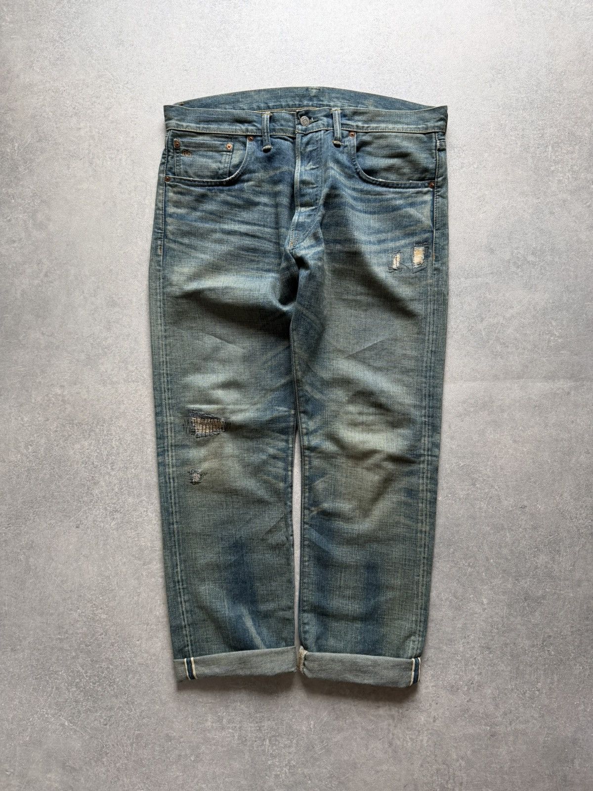 RRL Ralph Lauren Vintage Jeans Double Ralph Lauren Japan Selvedge Denim rare Size US 36 / EU 52 - 1 Thumbnail