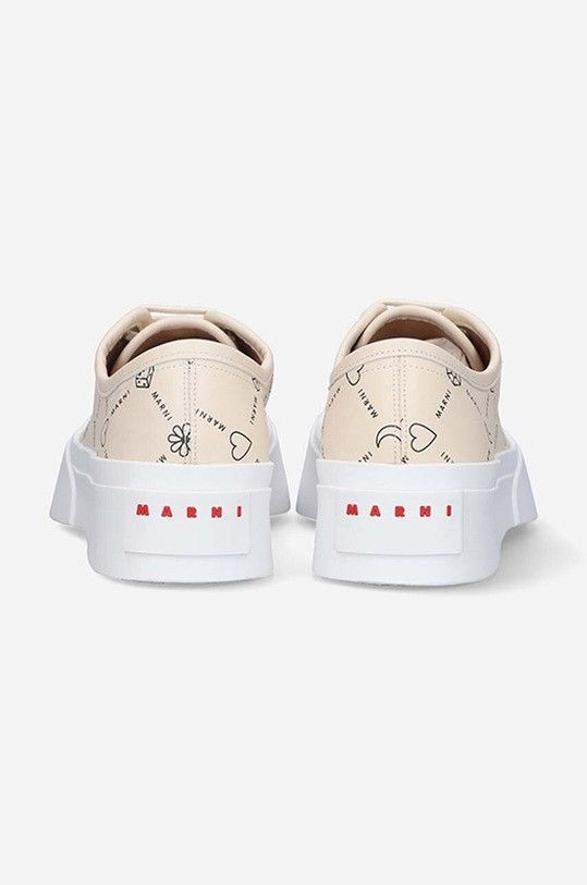 Marni o1y1125 Low-Top Sneakers in Beige/Black Size US 9 / IT 39 - 5 Thumbnail