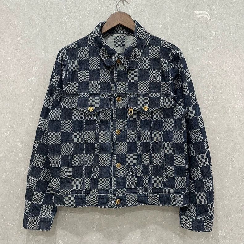Louis Vuitton Louis Vuitton Checkerboard denim jacket 2505-Nextarrow Size US M / EU 48-50 / 2 - 1 Thumbnail