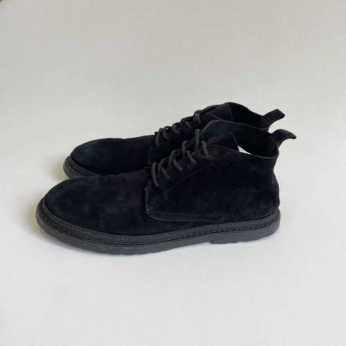 Ann Demeulemeester Early 2010s Black Suede Chukka Boots Size US 12 / EU 45 - 1 Thumbnail