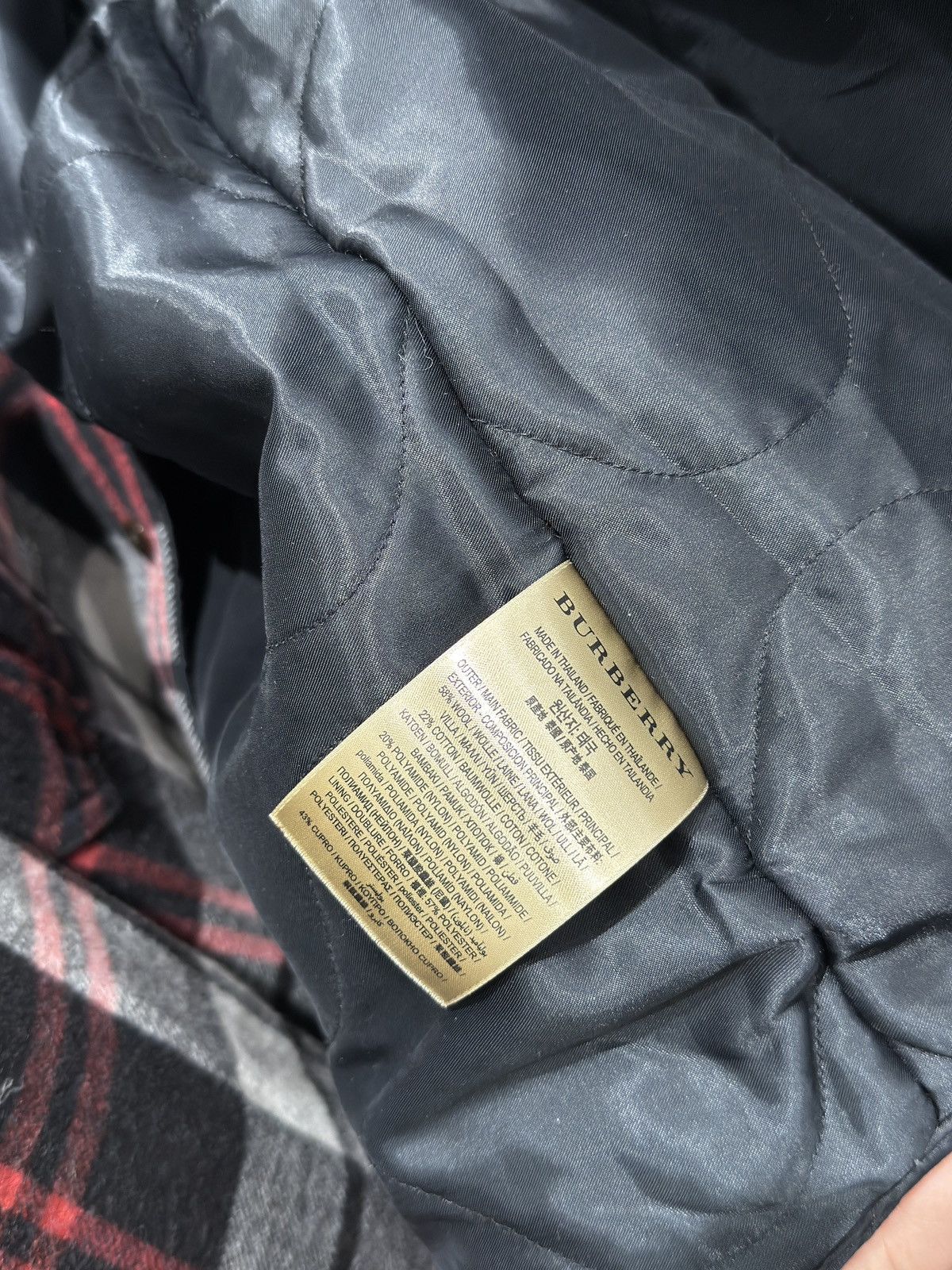 Burberry Burberry Plaid Wool Shacket Size US XXL / EU 58 / 5 - 6 Thumbnail