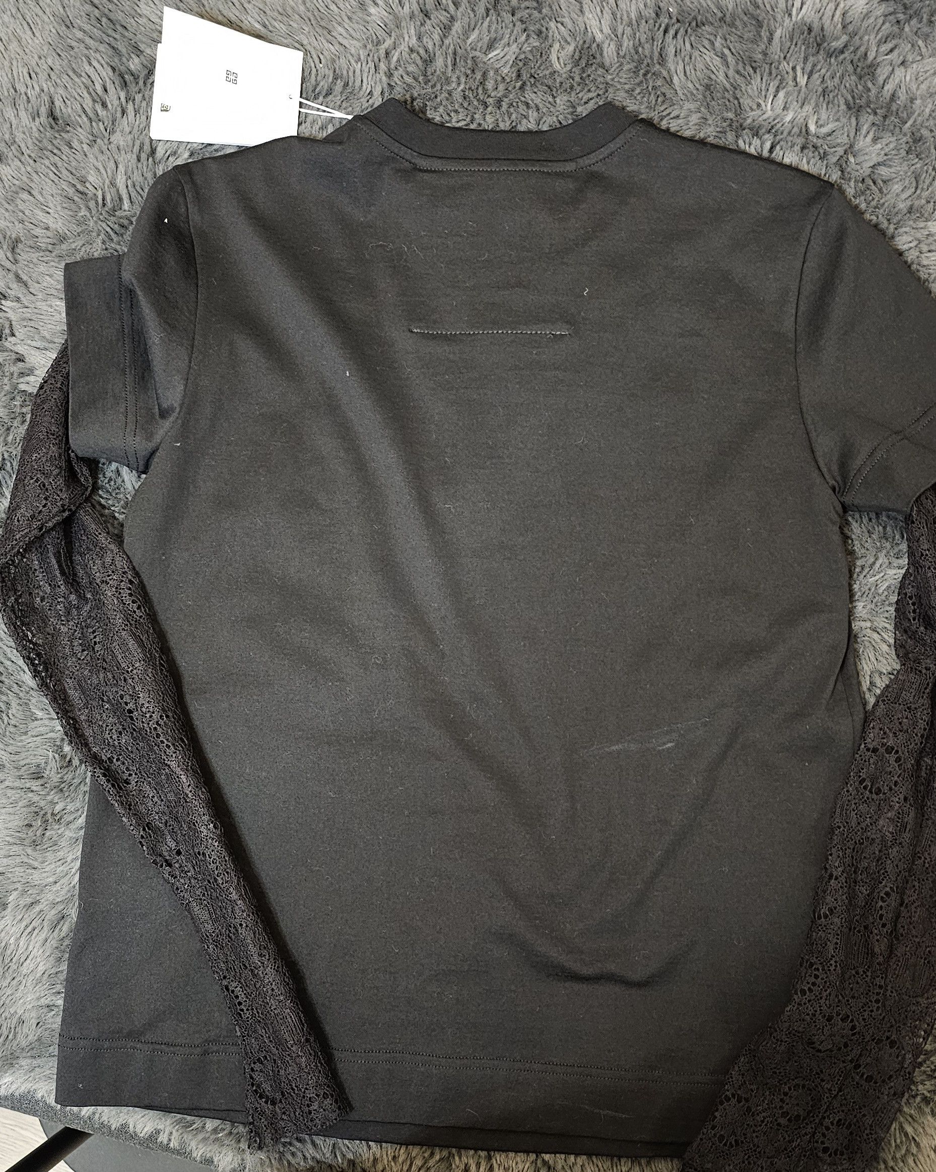 Givenchy Overlapped slim fit t-shirt in cotton and lace Size S / US 4 / IT 40 - 3 Thumbnail