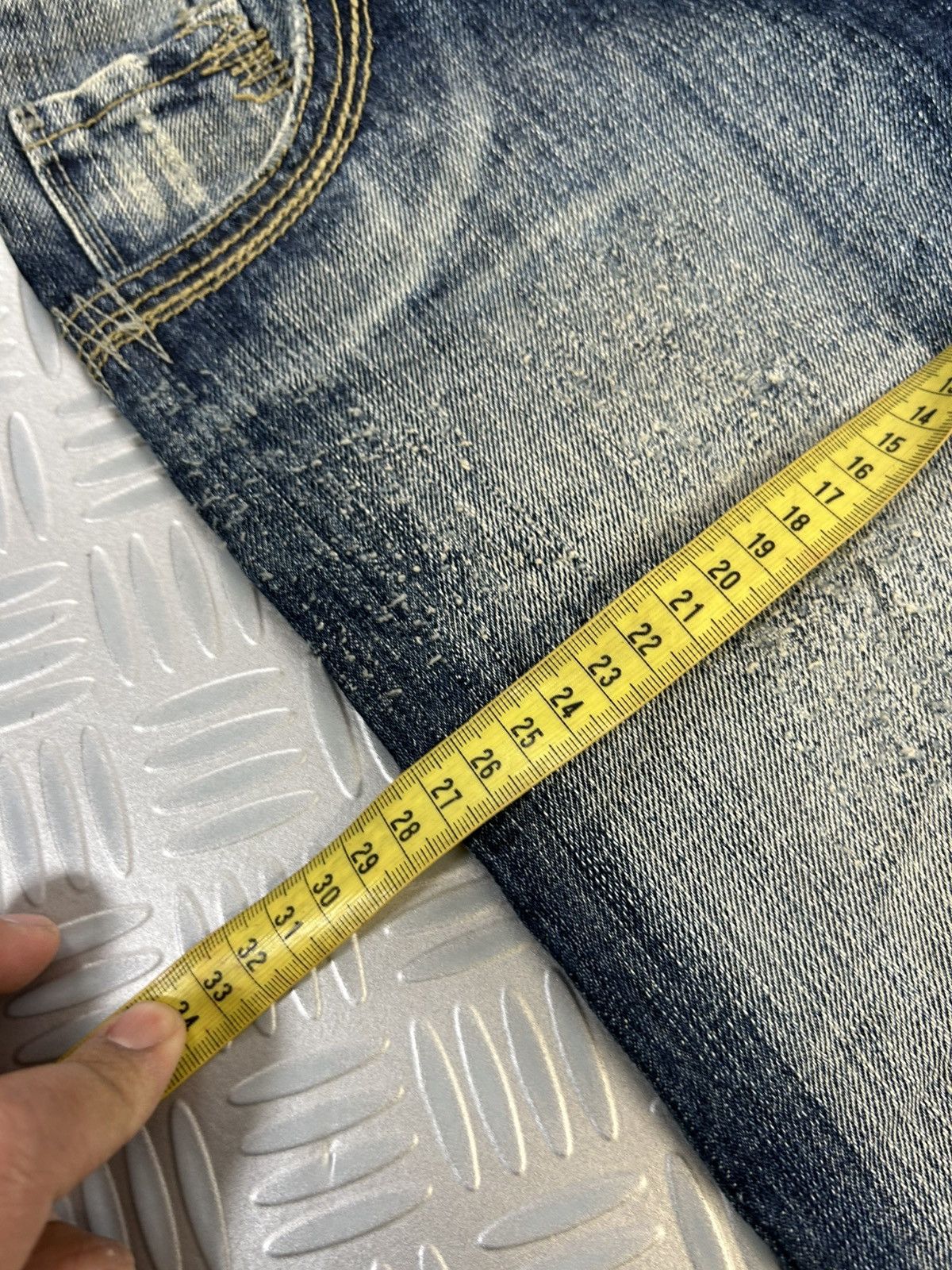 Japanese Brand × Jean × Vintage Y2K flared stone washed Japanese branded jeans lie ren tou r Size US 28 / EU 44 - 11 Thumbnail