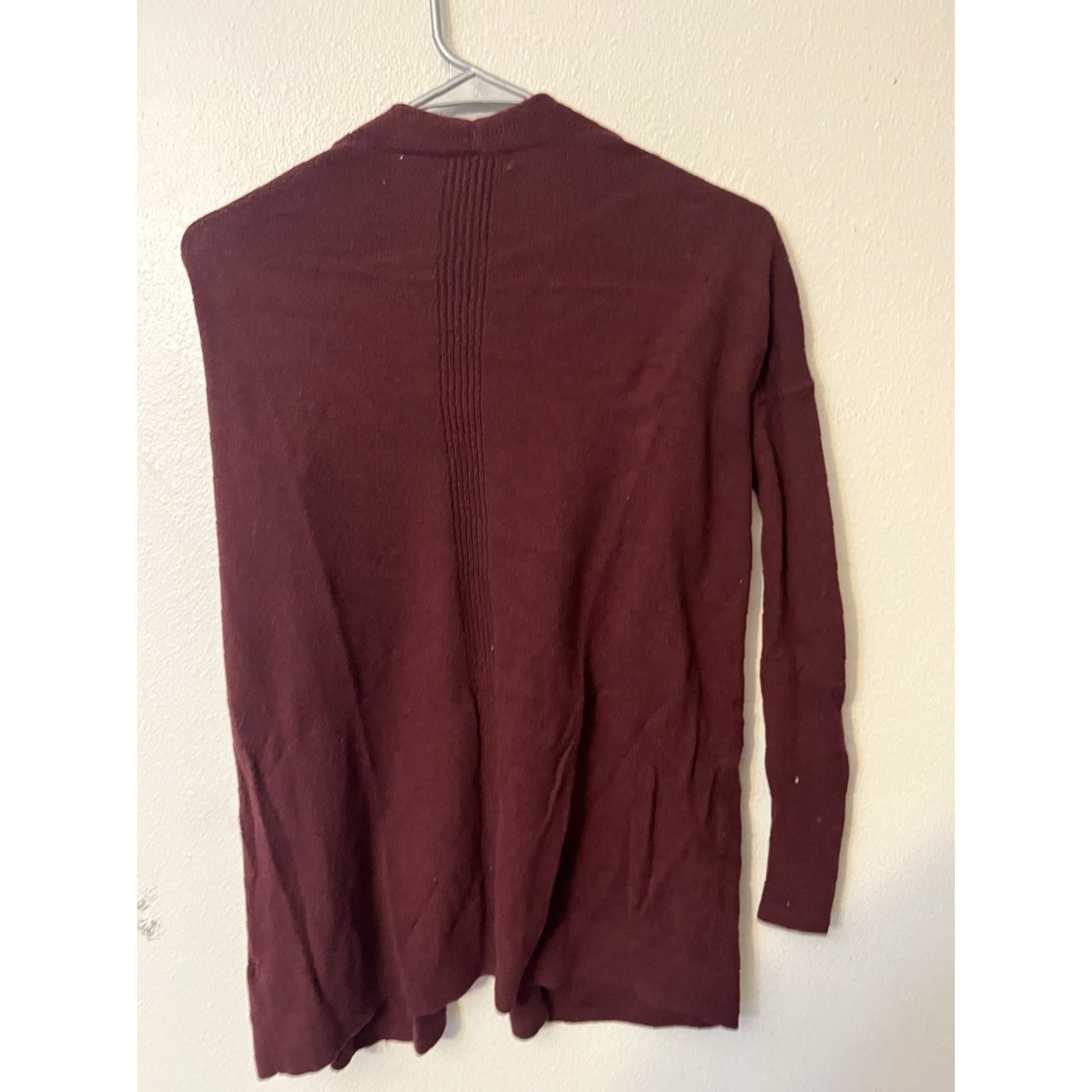 Gap VINTAGE Gap Cardigan Cotton Open Front Short Sleeve Women's Size XS Maroon Solid Size XS / US 0-2 / IT 36-38 - 2 Thumbnail