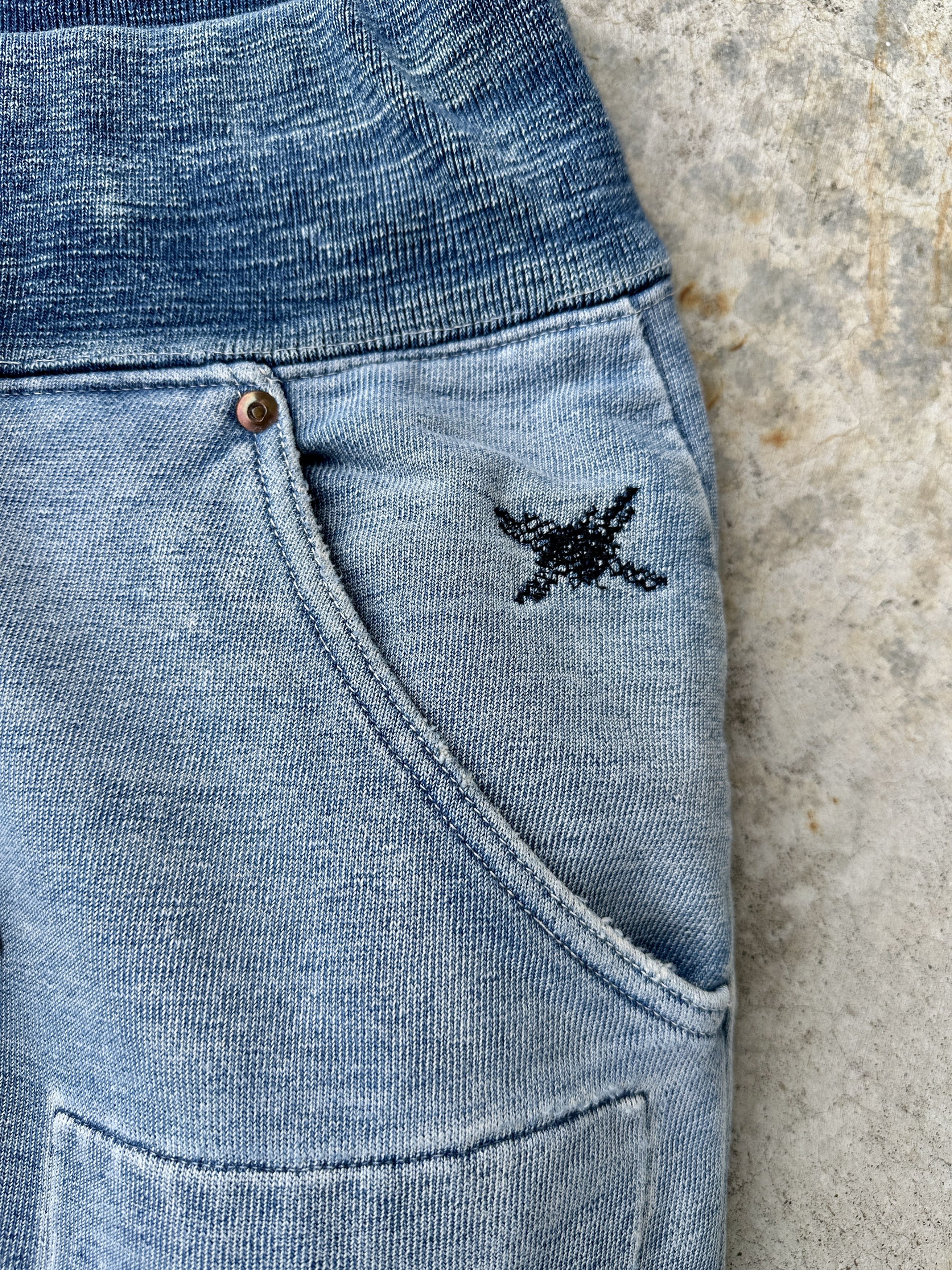 Kapital Kountry 2009 Buckleback denim Old man and the sea Boro Sweatpants Size US 33 - 6 Thumbnail