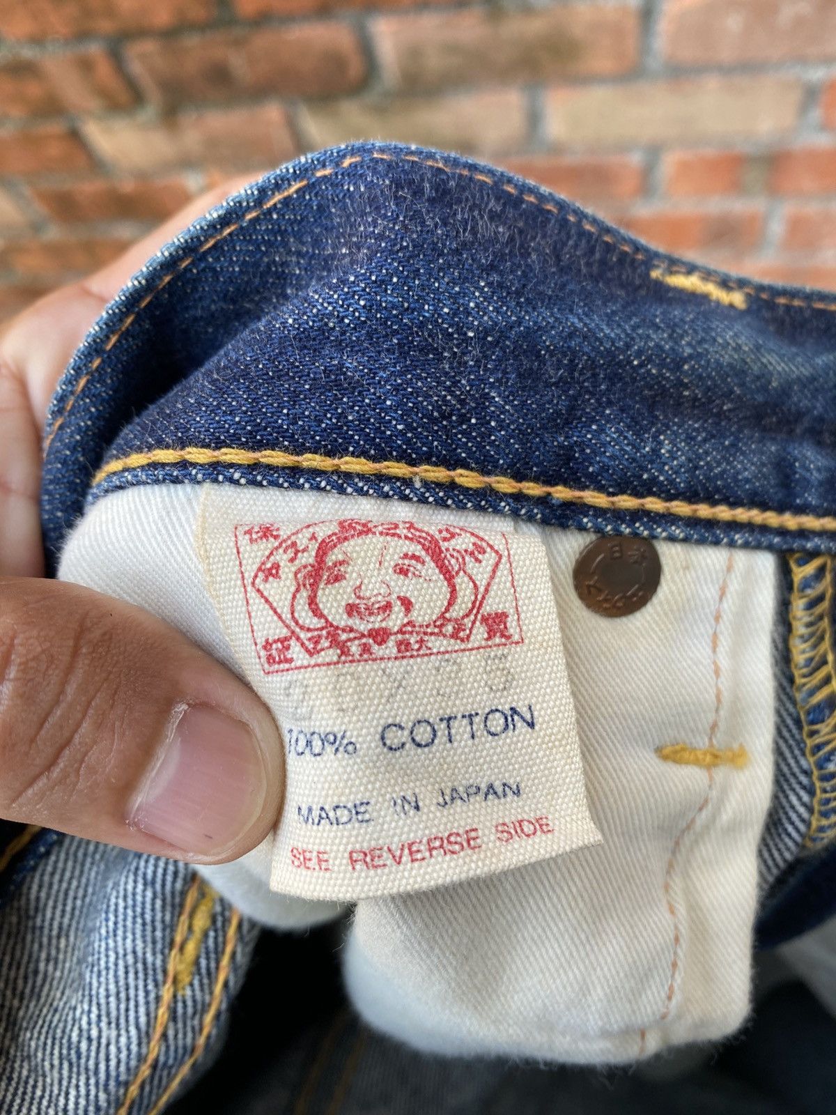 Vintage W29x30 evisu redline made in JAPAN Size US 29 - 8 Thumbnail