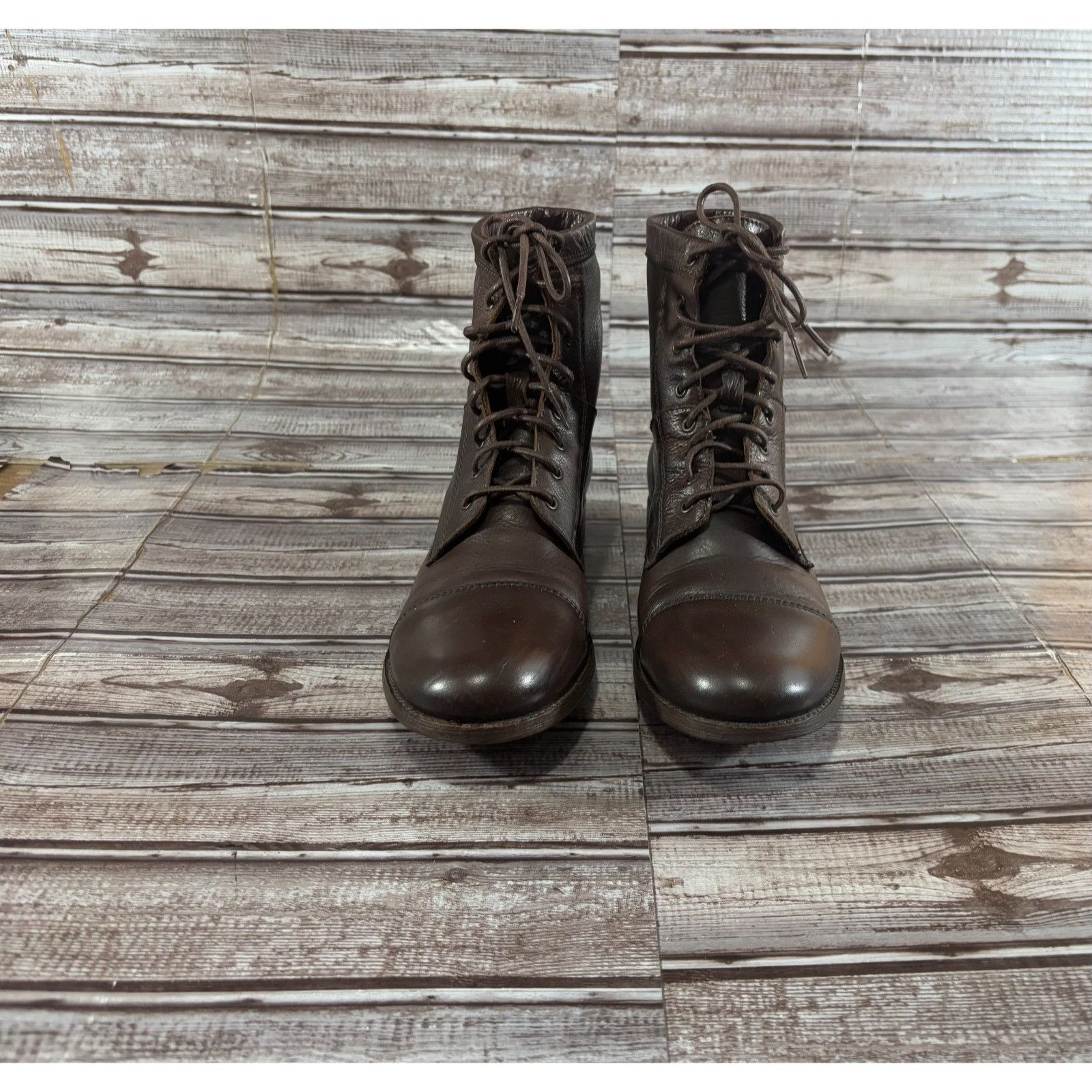 Frye Frye Erin 74312 lace up ankle leather boots size 8.5 color b Size US 8.5 / IT 38.5 - 3 Thumbnail
