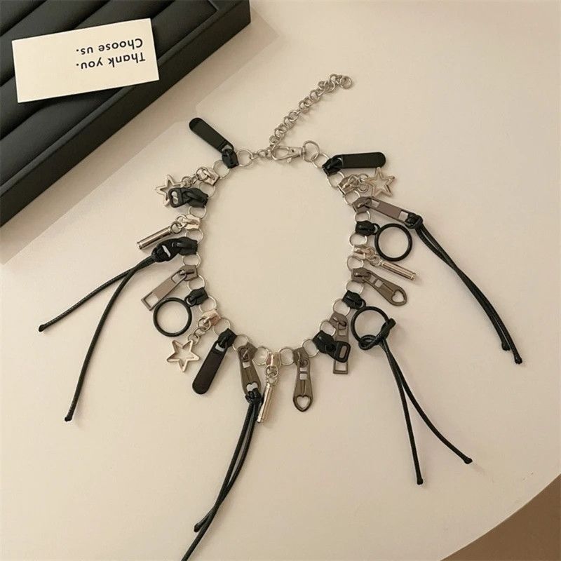 Jewelry Cyber Punk Zipper Necklace Size ONE SIZE - 3 Thumbnail