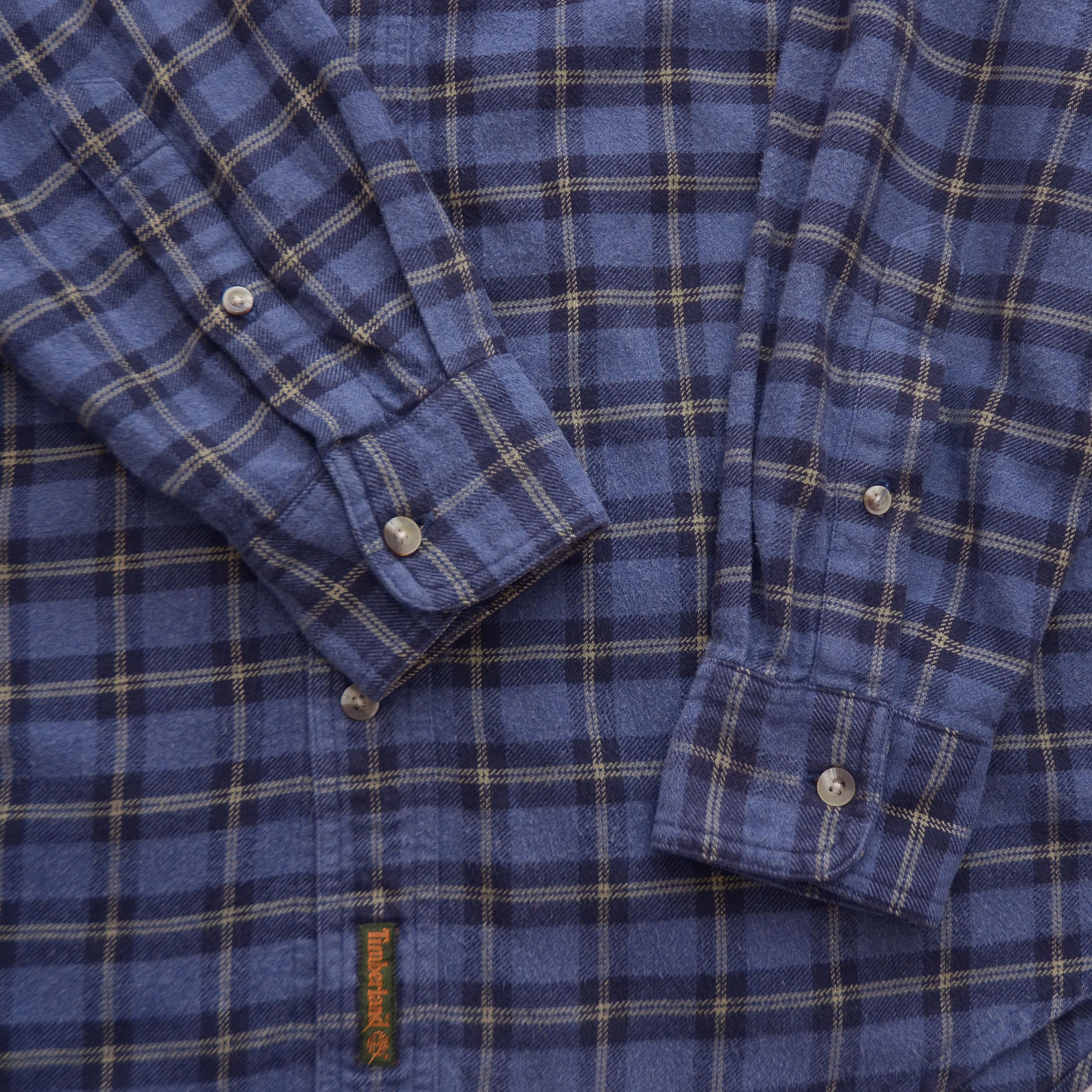 Timberland × Vintage Vintage Timberland Flannel Shirt Plaid Check Thick Oversized Size US M / EU 48-50 / 2 - 8 Thumbnail