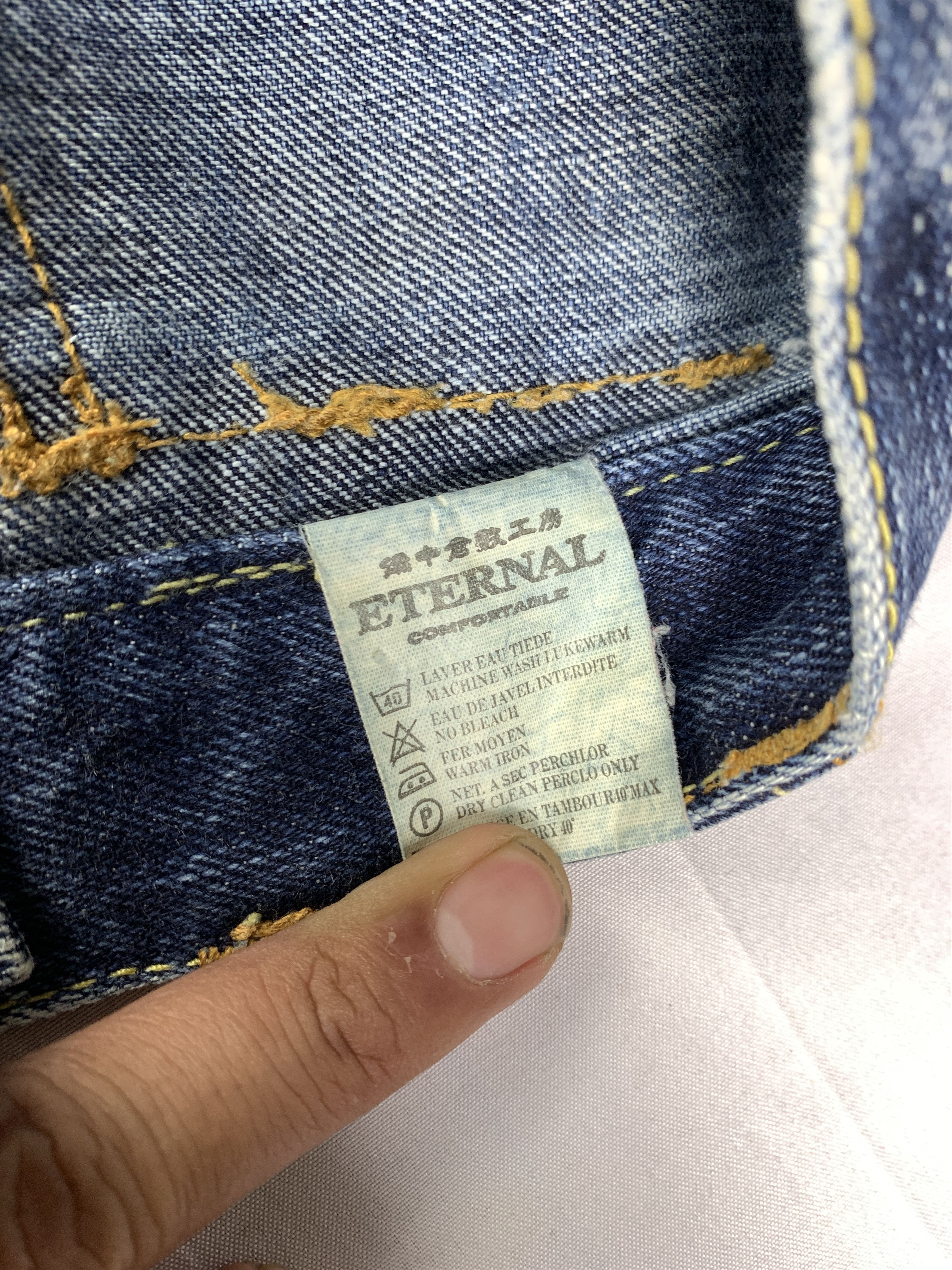 Eternal 2000s Eternal Trash Blue Selvedge Denim Jeans (28) Size 28" / US 6 / IT 42 - 9 Thumbnail