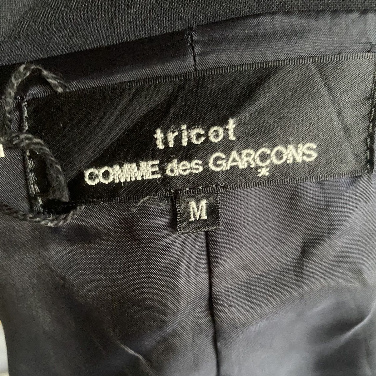 Comme des Garcons Vintage 1991 Floral Appliqué Wool Jacket Size M / US 6-8 / IT 42-44 - 5 Thumbnail