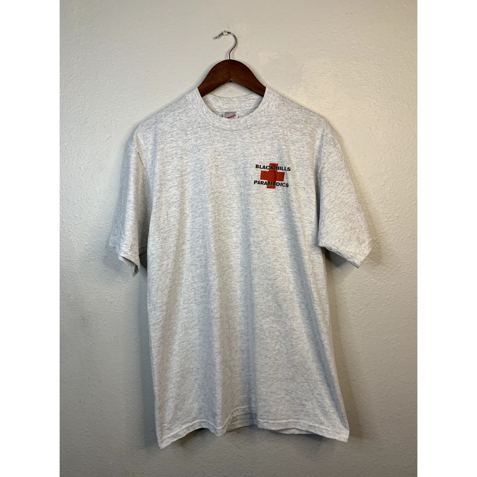 Jerzees Vintage Black Hills Shirt Jerzees Paramedics Test Print 90s Size US L / EU 52-54 / 3 - 1 Thumbnail