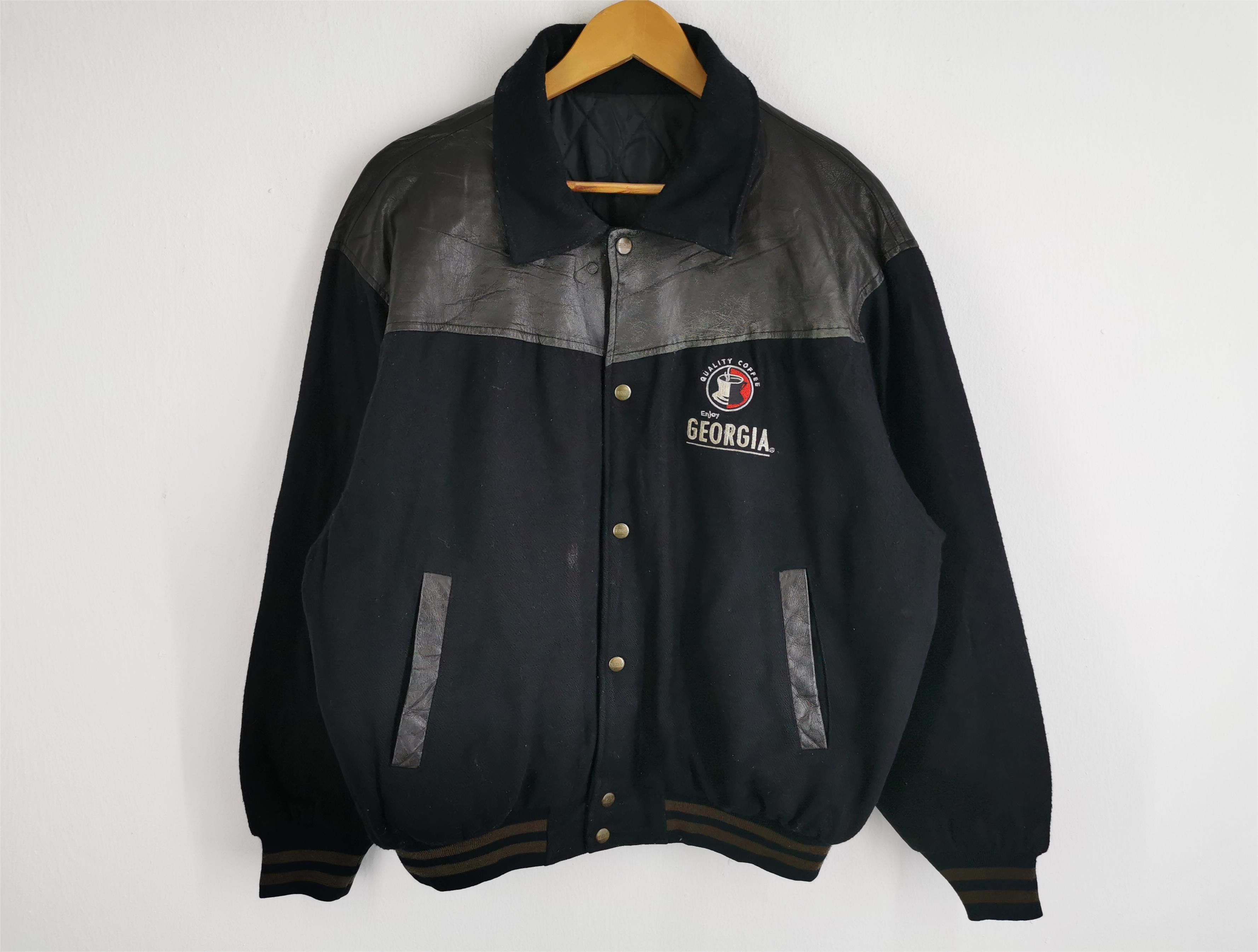 Vintage Vintage 90's Georgia Suntory Coffee Stadium Quilted Wool Size US XL / EU 56 / 4 - 2 Thumbnail