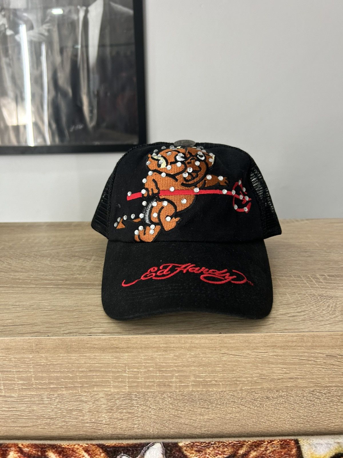 Ed Hardy Ed hardy Baby Devil Trucker Hat Size ONE SIZE - 1 Thumbnail