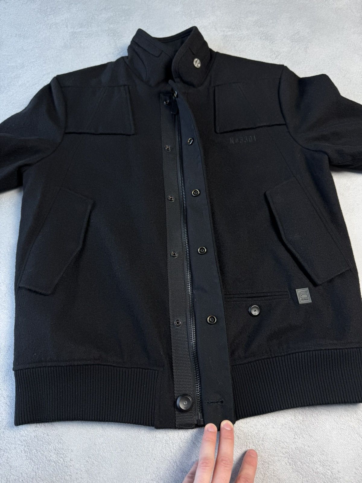 G-Star G Star Raw Artner Wool Bomber Jacket Size US XL / EU 56 / 4 - 11 Thumbnail