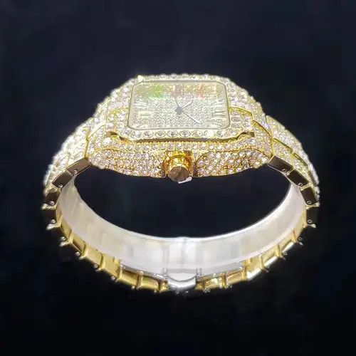Jewelry Kitamura x Kumi Iced Out Square Colorful Number Watch Size ONE SIZE - 4 Thumbnail
