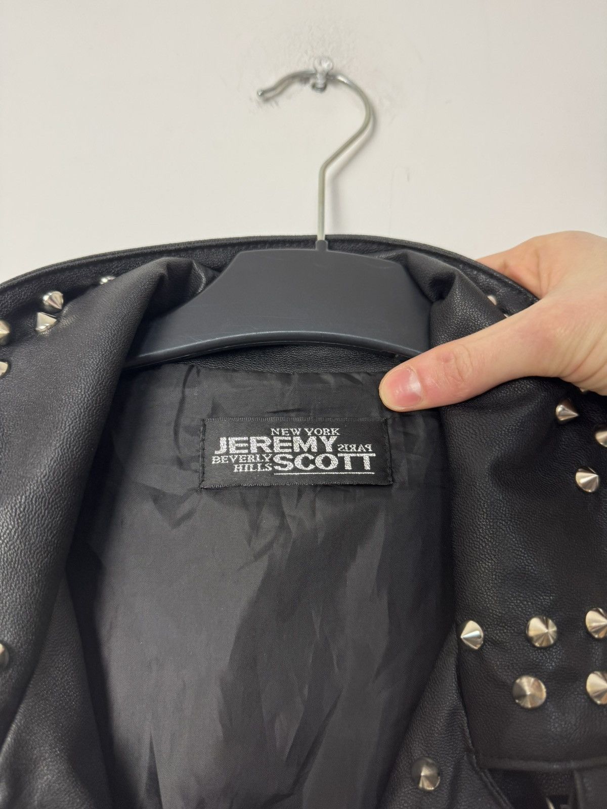 Jeremy Scott Archive Jeremy Scott Studded Leather Biker Vest Size US S / EU 44-46 / 1 - 5 Thumbnail