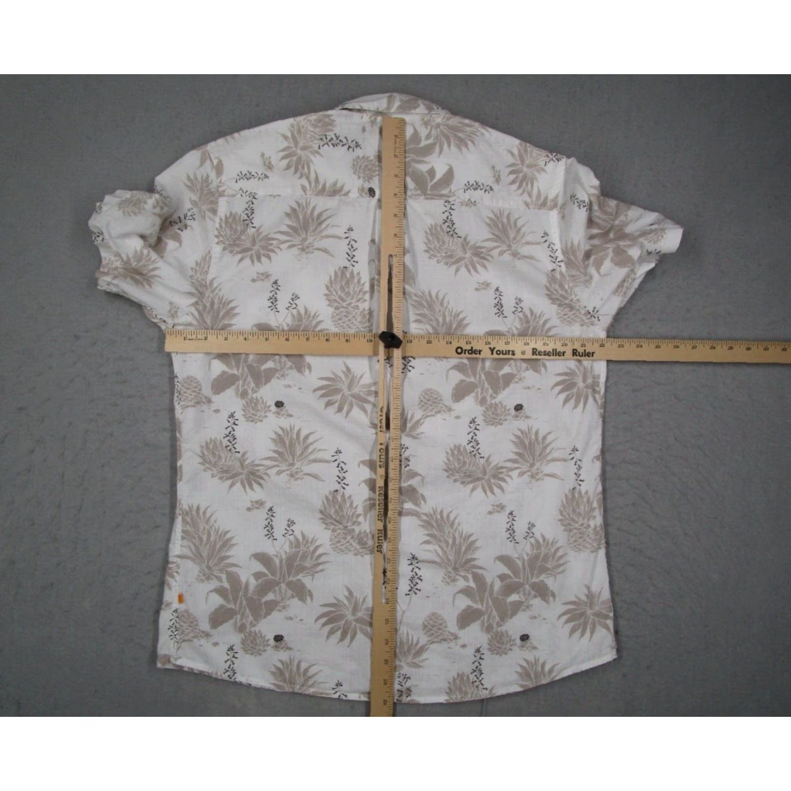Quiksilver Quiksilver Waterman Shirt Men Large White Button Up Hawaiian Pineapple Tiki Size US L / EU 52-54 / 3 - 5 Thumbnail