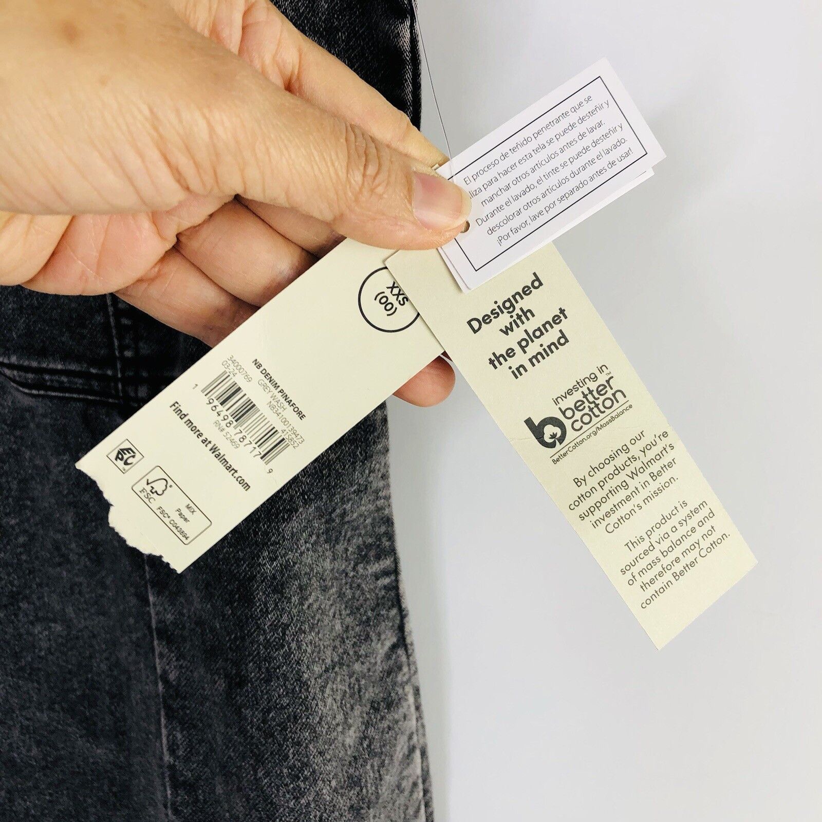 Other No Boundaries Juniors Achid Wash Black Denim Square Neck XXS Size XXS / US 00 / IT 34 - 3 Thumbnail