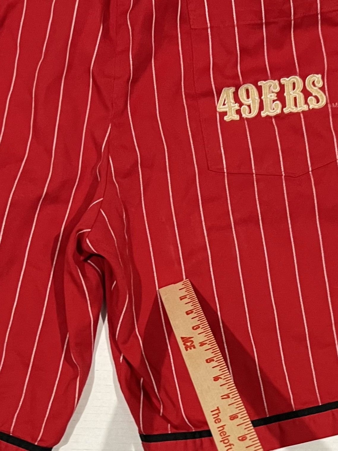 Starter Vintage Rare 90s San Francisco 49ers Starter Shorts Nfl Red Size US 33 - 10 Thumbnail