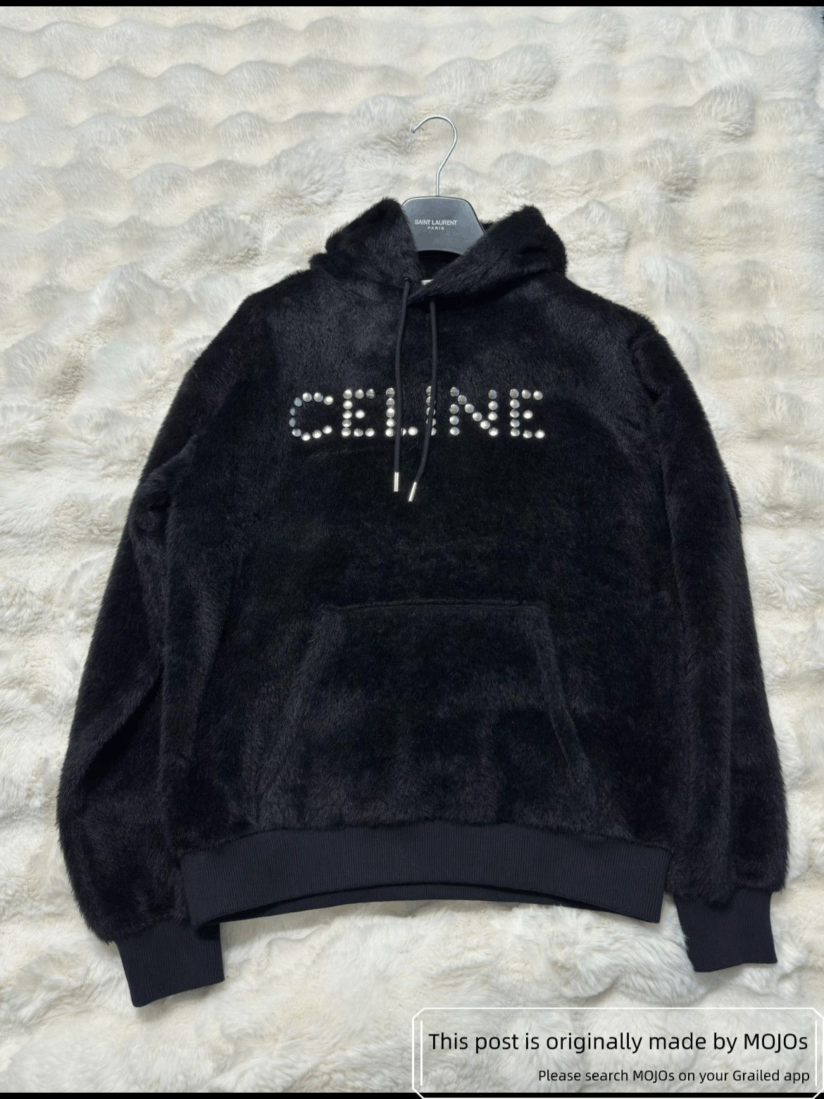 Celine Celine Rivet Logo Fur Hoodie Size US XS / EU 42 / 0 - 1 Thumbnail