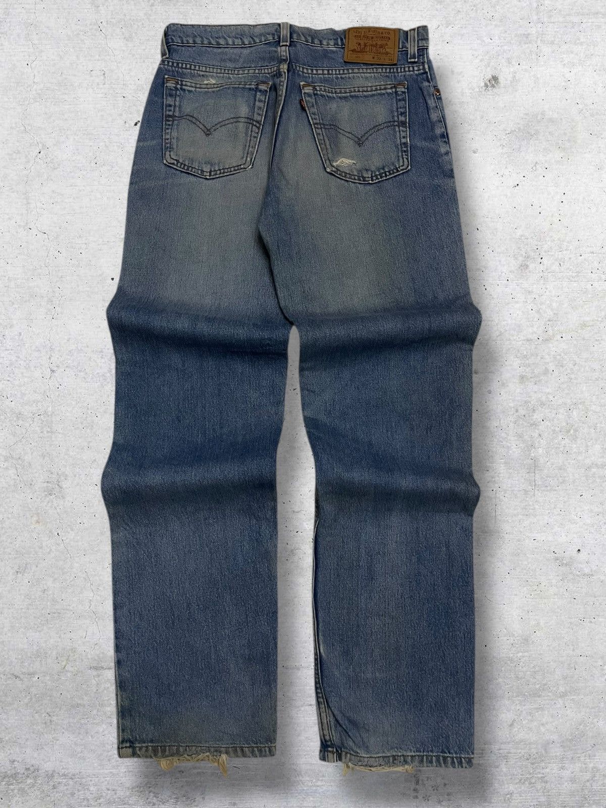 Levi's Vintage Clothing VINTAGE 510 LEVIS USA DESIGNER 90S RIPPED MUDWASH OLD DENIM Size US 30 / EU 46 - 8 Thumbnail