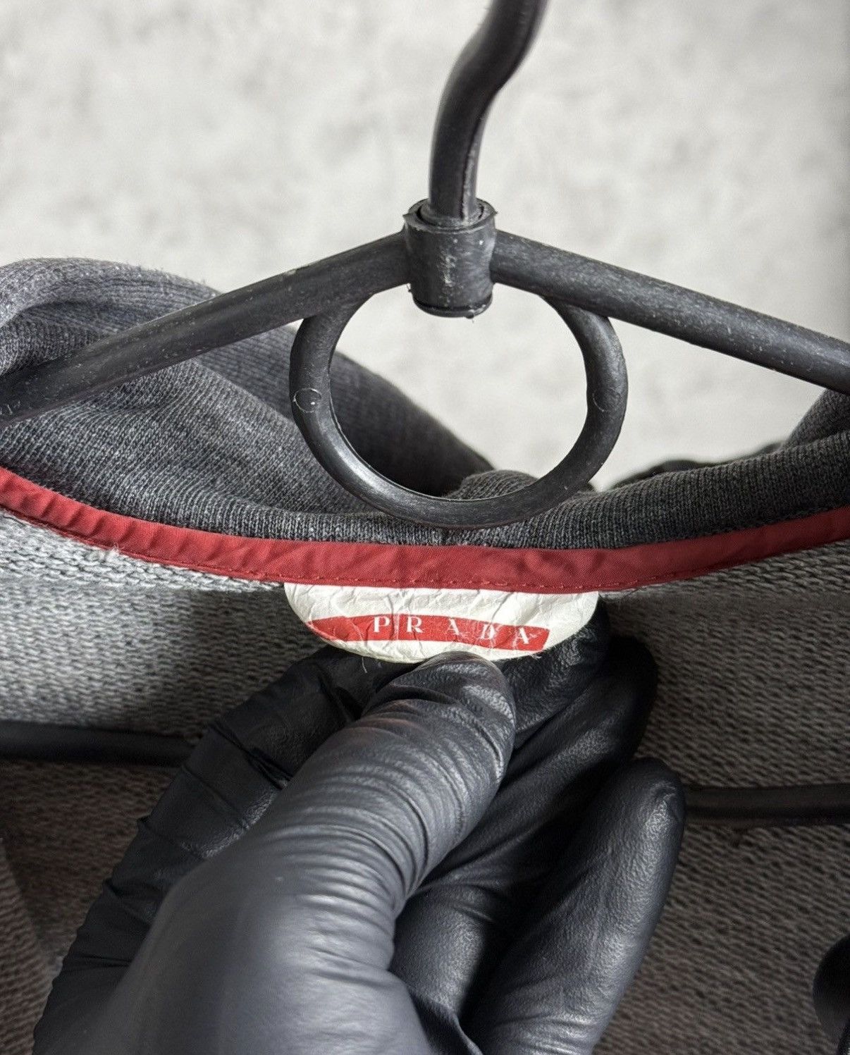 Prada Vintage 90s Prada Sport Red Tab Women’s Zip Up Hoodie Size M / US 6-8 / IT 42-44 - 18 Thumbnail