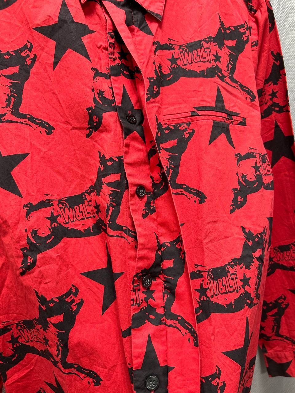 Designer × W&LT W&lt W Lt Walter Van Beirendonck Red Printed Shirt Size US M / EU 48-50 / 2 - 3 Thumbnail