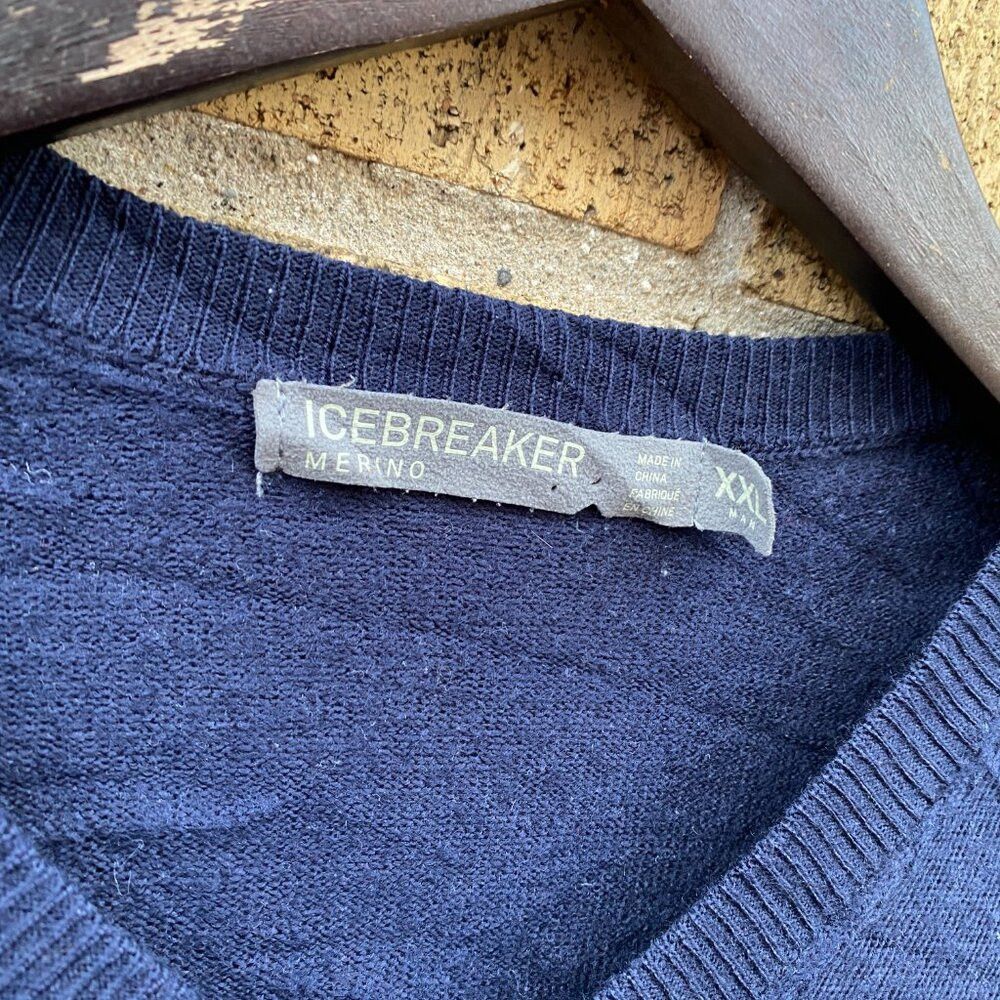 Icebreaker Vintage Ice Breaker Merino Wool Sweater Blue XL Size US XL / EU 56 / 4 - 5 Thumbnail