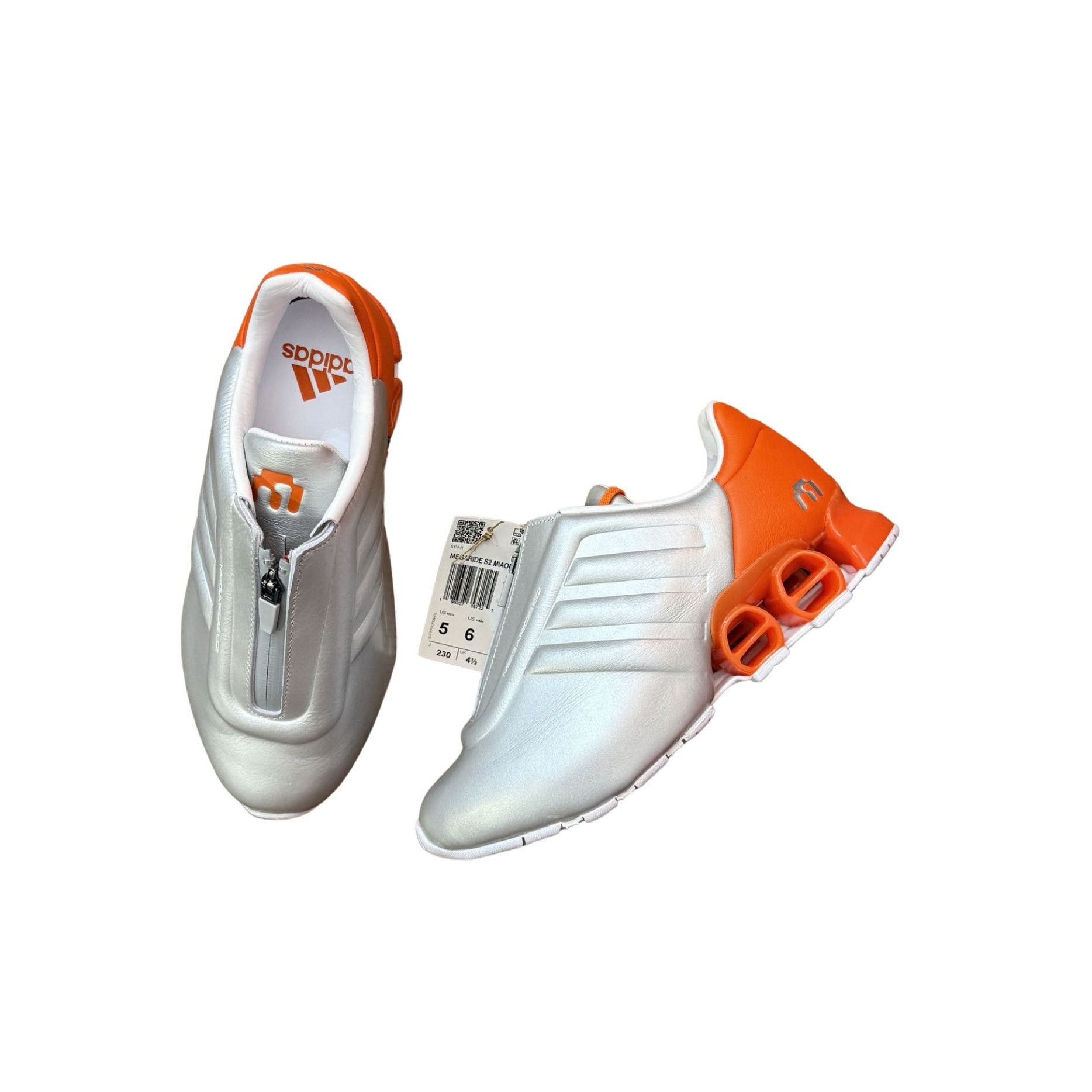 Miaou ADIDAS x MIAOU MEGARIDE S2 SILVER AND ORANGE NEW $200 Sz 6 Size US 6 / IT 36 - 1 Thumbnail