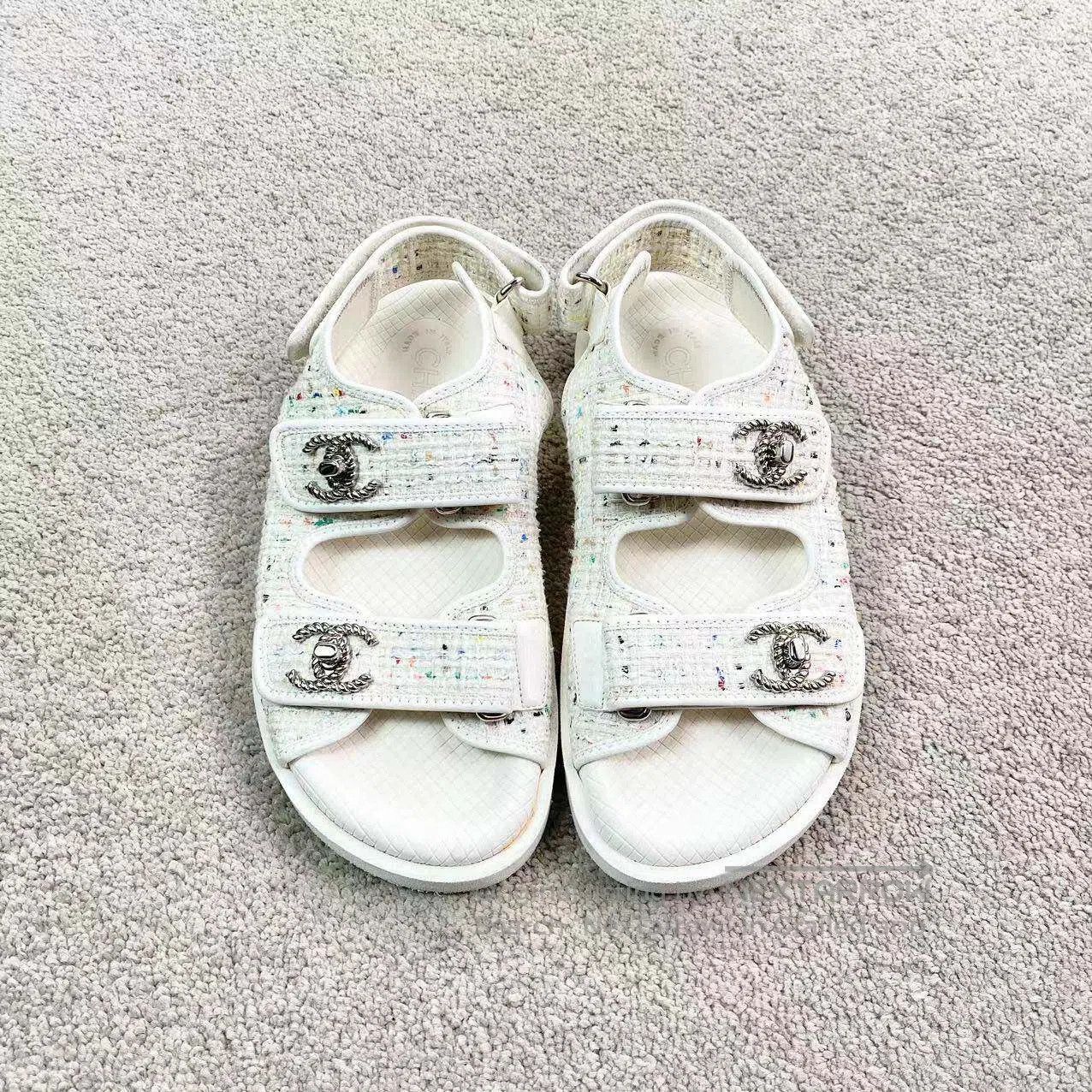 Chanel Chanel Double Clogo Velcro sandals| Size US 5.5 / IT 35.5 - 2 Thumbnail