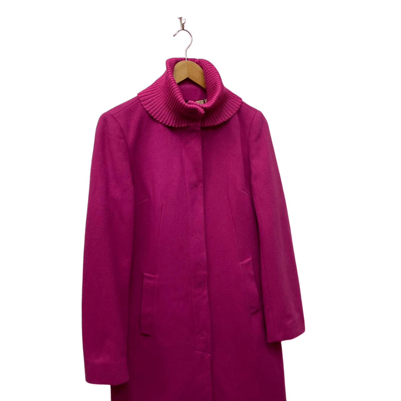 Dolce & Gabbana VINTAGE DOLCE&GABBANA ARCHIVE FUCHSIA BOILED WOOL SWING COAT Size S / US 4 / IT 40 - 2 Thumbnail