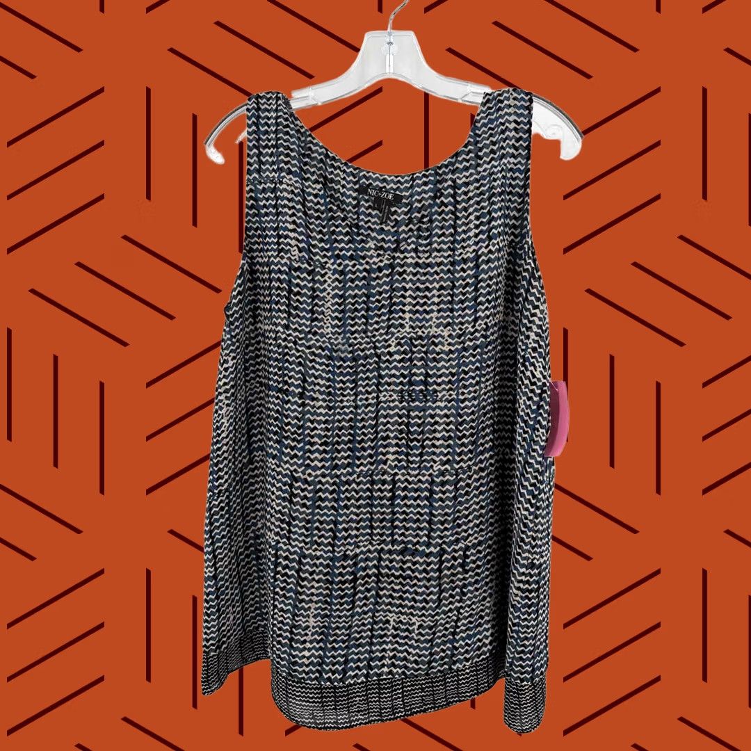NIC+ZOE Nic + Zoe Blue Large Tank Top Size L / US 10 / IT 46 - 1 Thumbnail