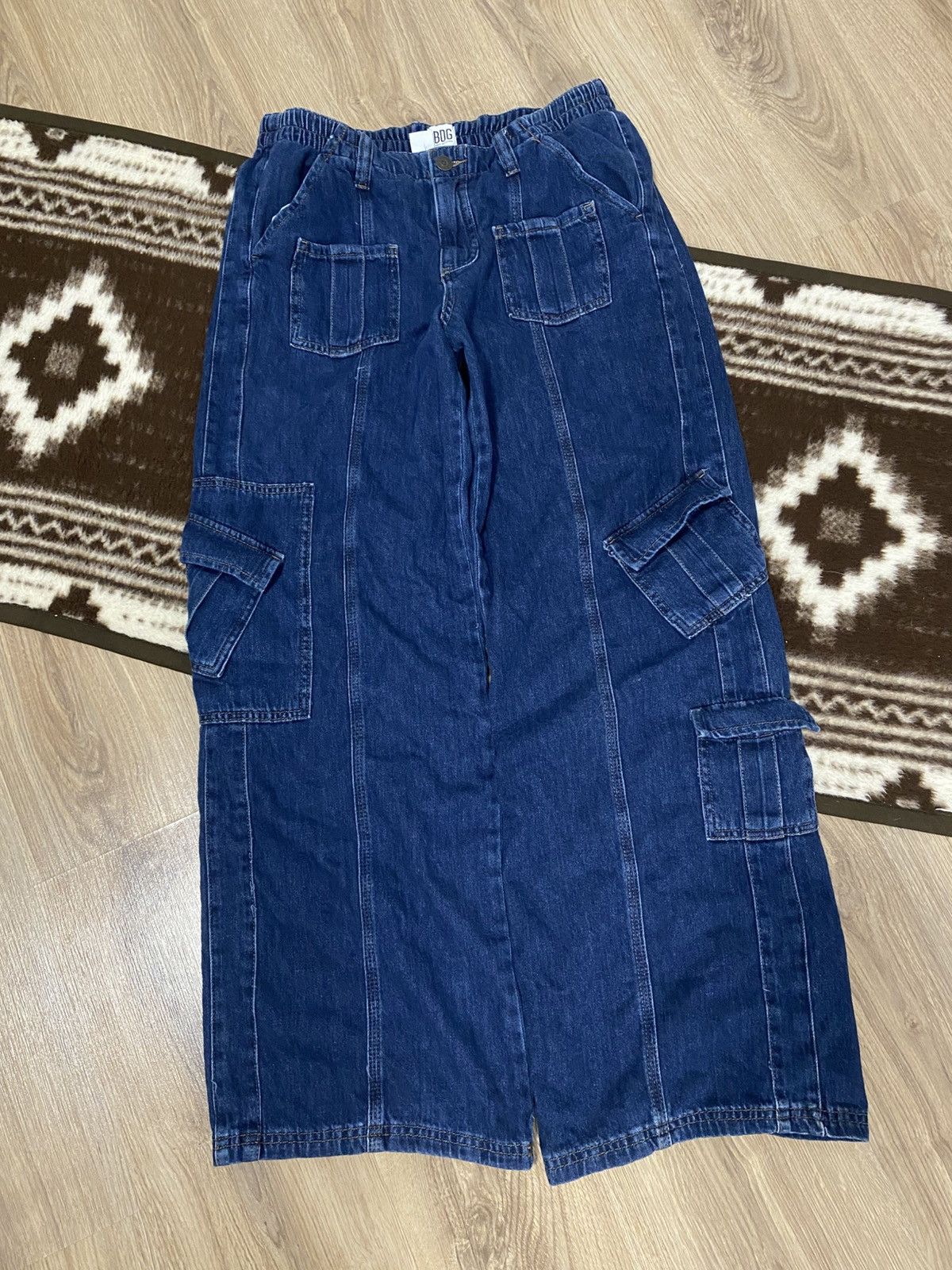 Bdg BDG Y2K Cargo Multi-pocket Denim Baggy Jeans Size: M Size US 32 / EU 48 - 1 Thumbnail